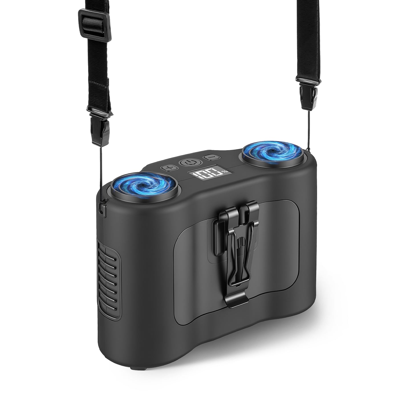 Wearable Waist Fan with 16000mAh Power Bank & Dual Turbines