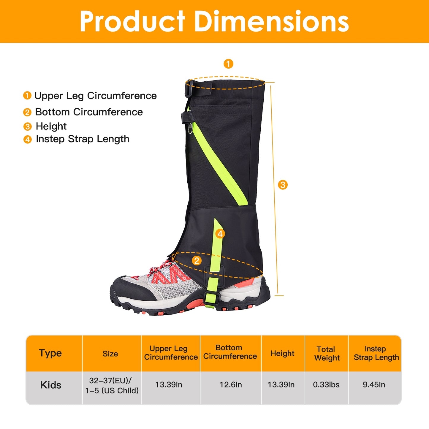 Leg Gaiters Waterproof Snow Boot