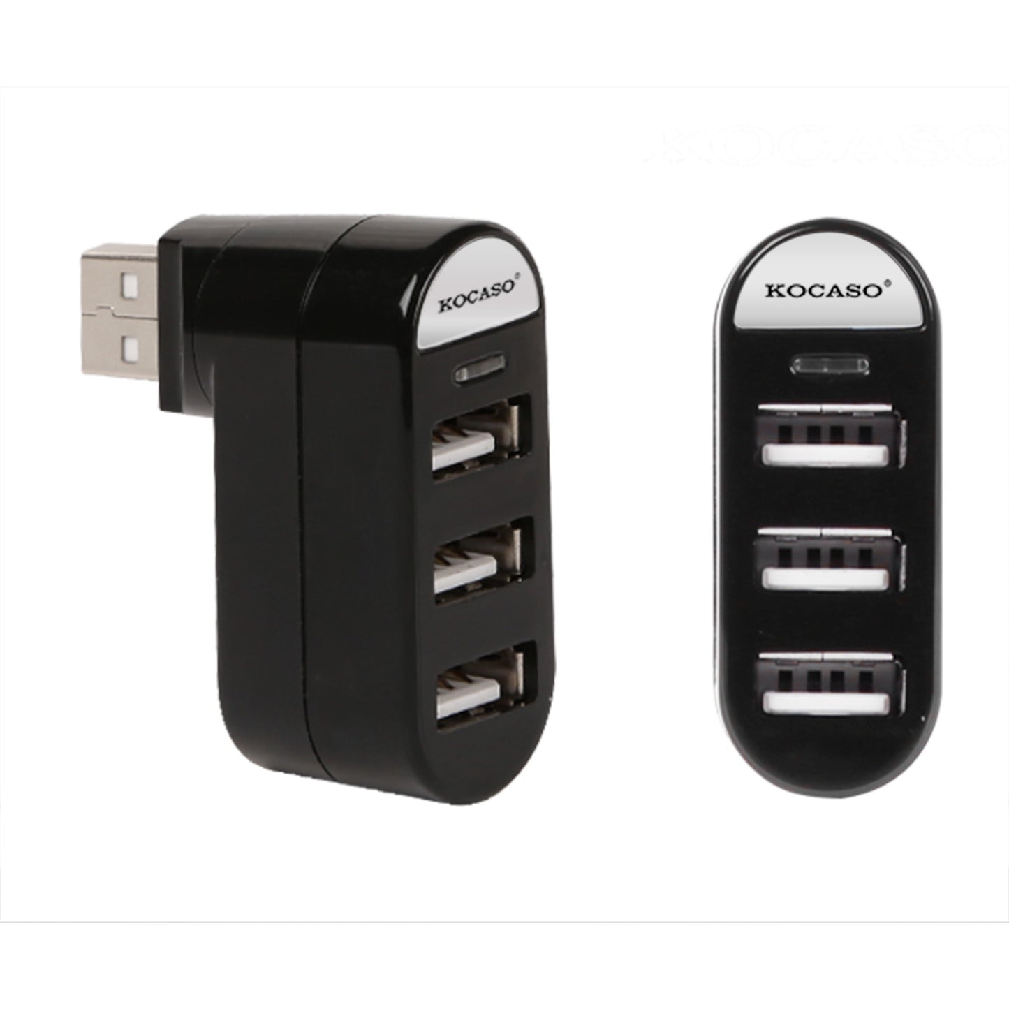 3-Port USB 2.0 Hub with Rotating Connector