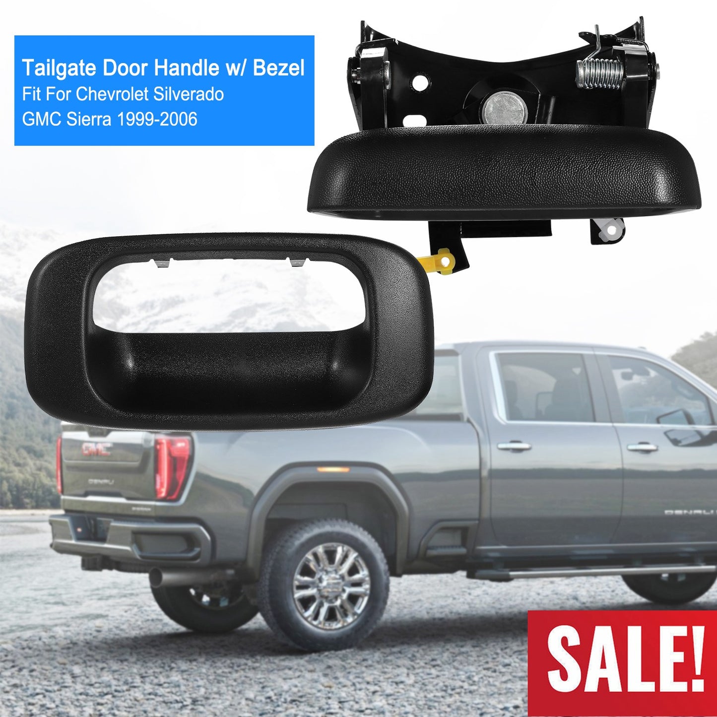Tailgate Door Handle Bezel for 1999-2006 Chevy Silverado GMC Sierra