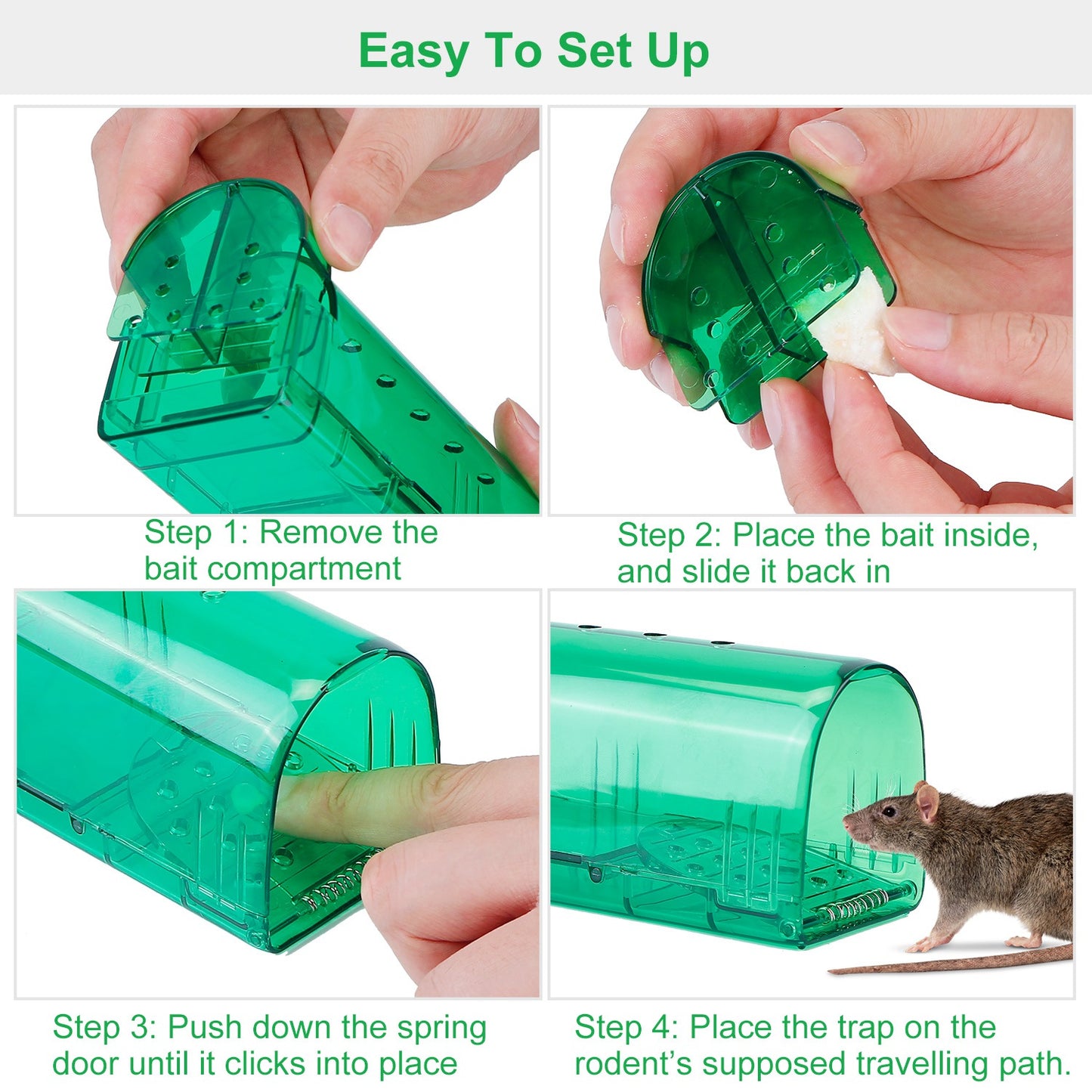 Humane Mouse Trap Live Catch & Release - 2 Pack