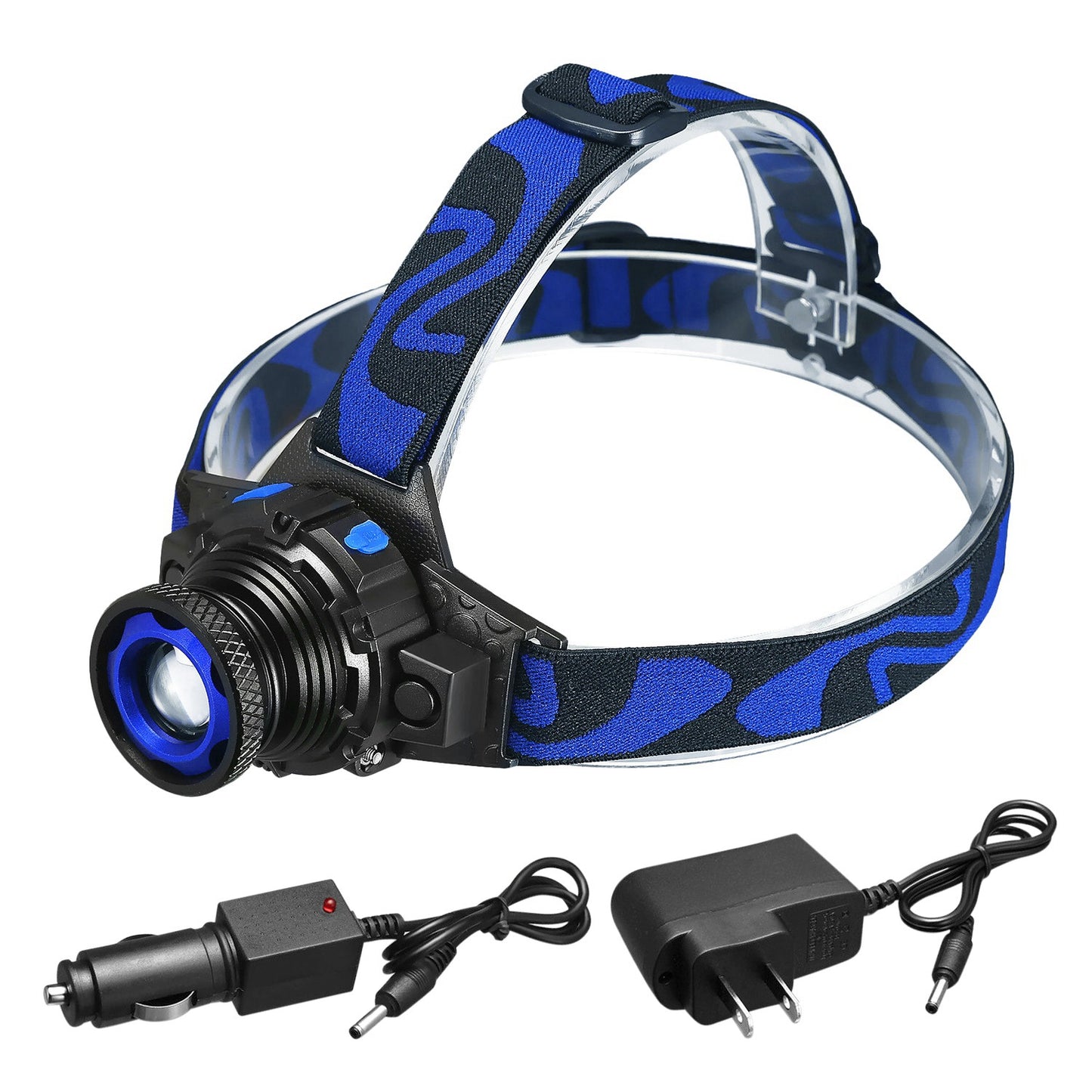 LED Headlamp 25000LM Rechargeable with Adjustable Beam