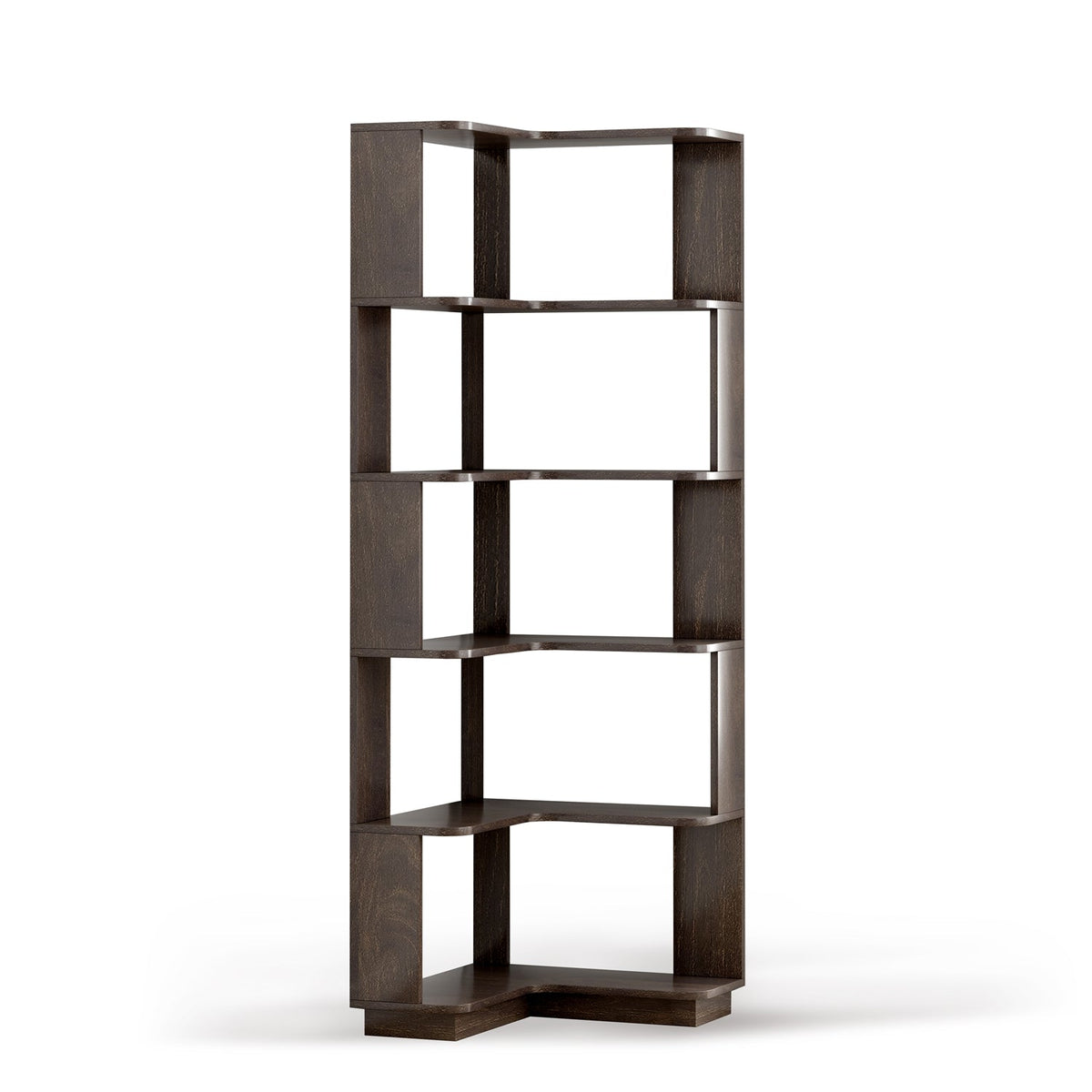 6-Tier L-Shaped Corner Bookshelf with Anti-Tip Safety Kit