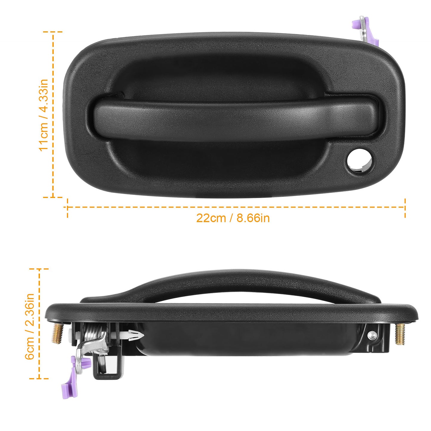 Front Left Exterior Door Handle for 1999-2007 Chevy Silverado