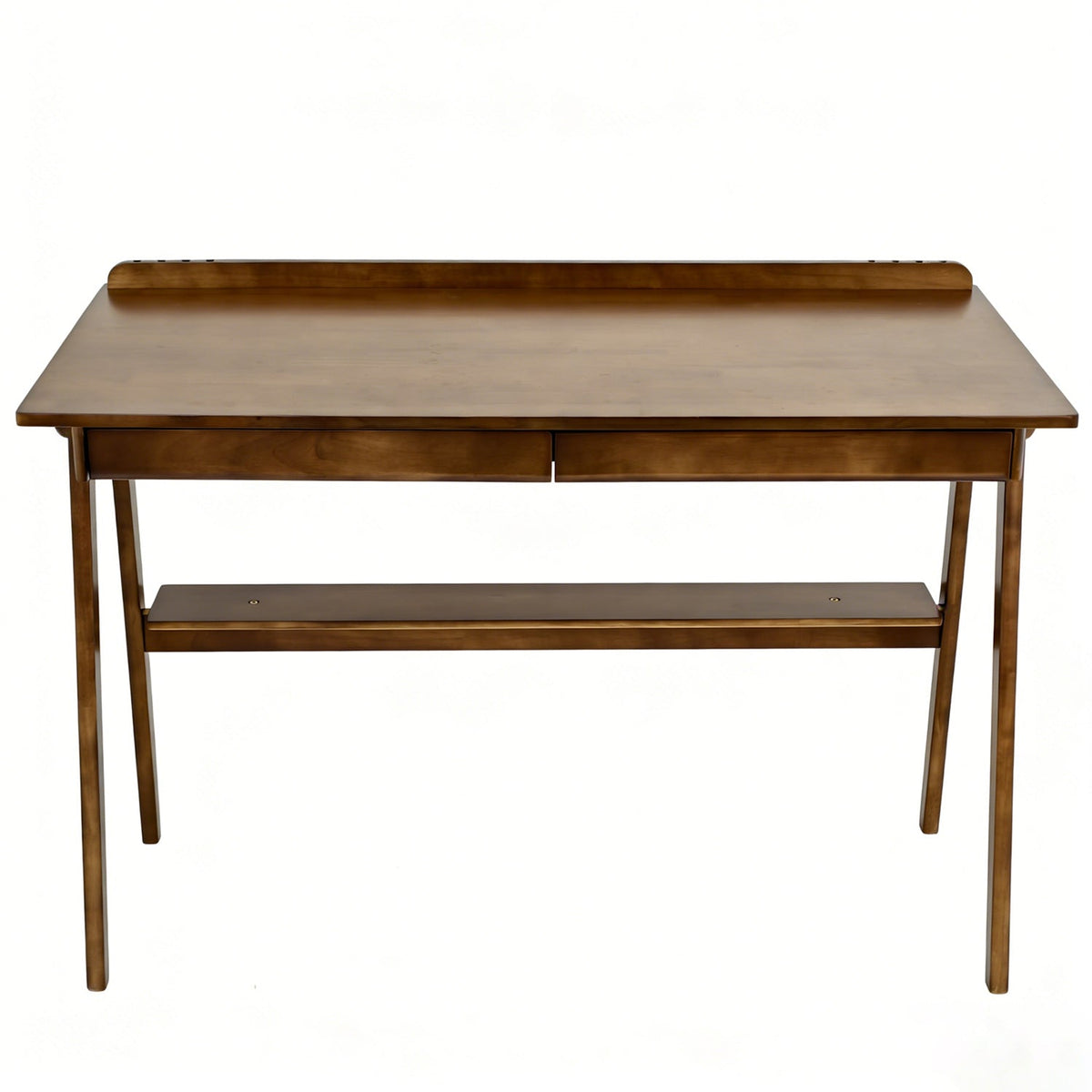 Solid Wood Desk with Drawers for Home Office