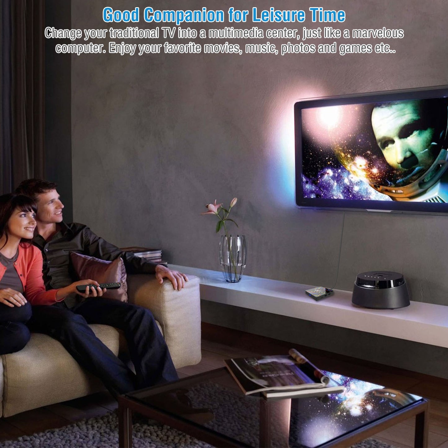 Android TV Box 4K Streaming Media Player with 4GB RAM