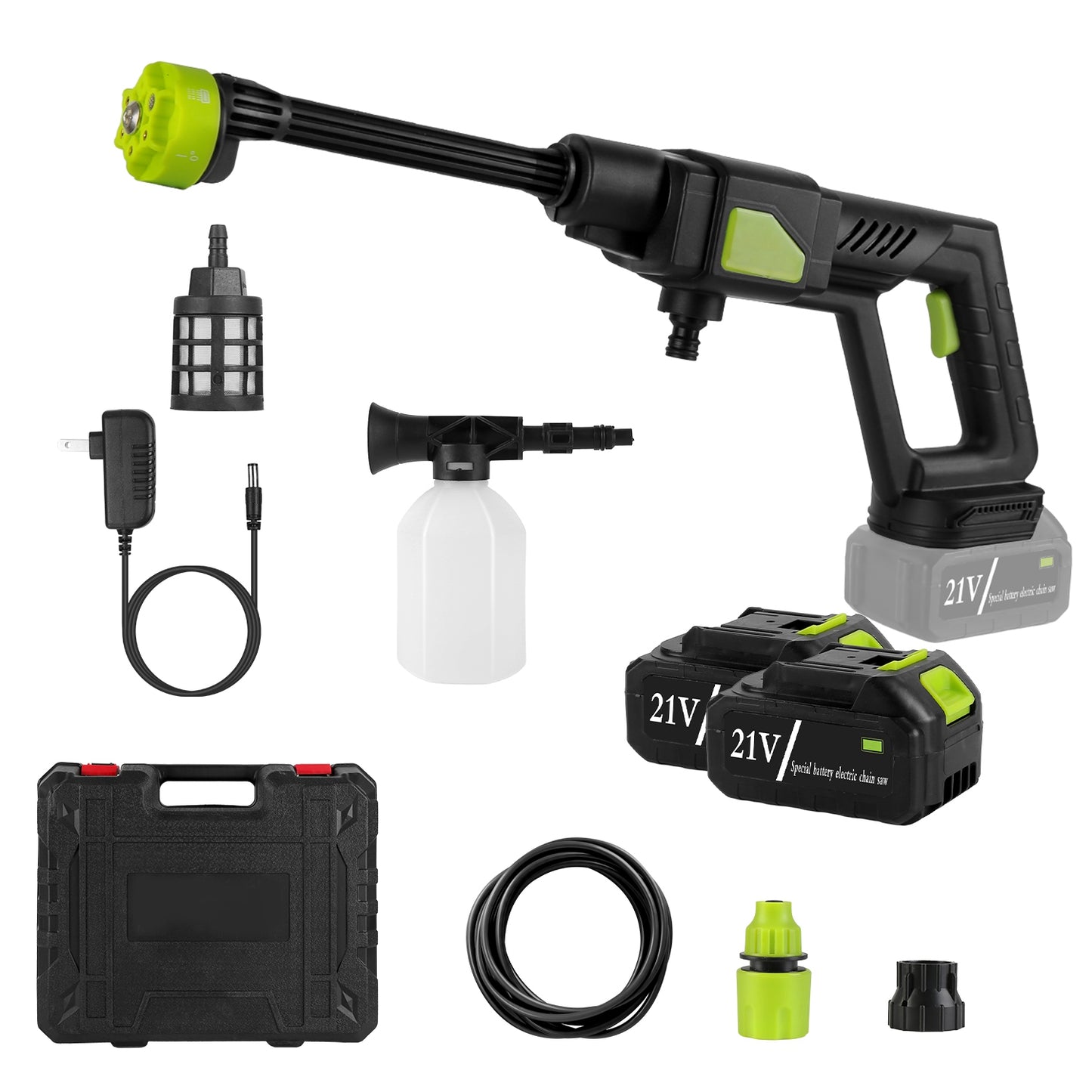 Cordless Pressure Washer 435PSI with 6-in-1 Nozzle