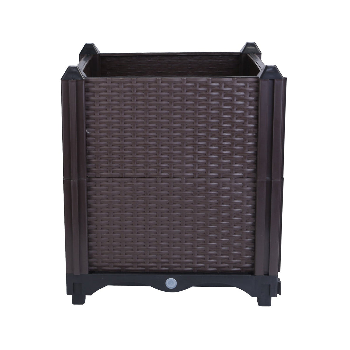 Raised Garden Bed Plant Growth Box with Self-watering System for Garden Patio Balcony Elevated Planter Box for Flowers Vegetables Herbs