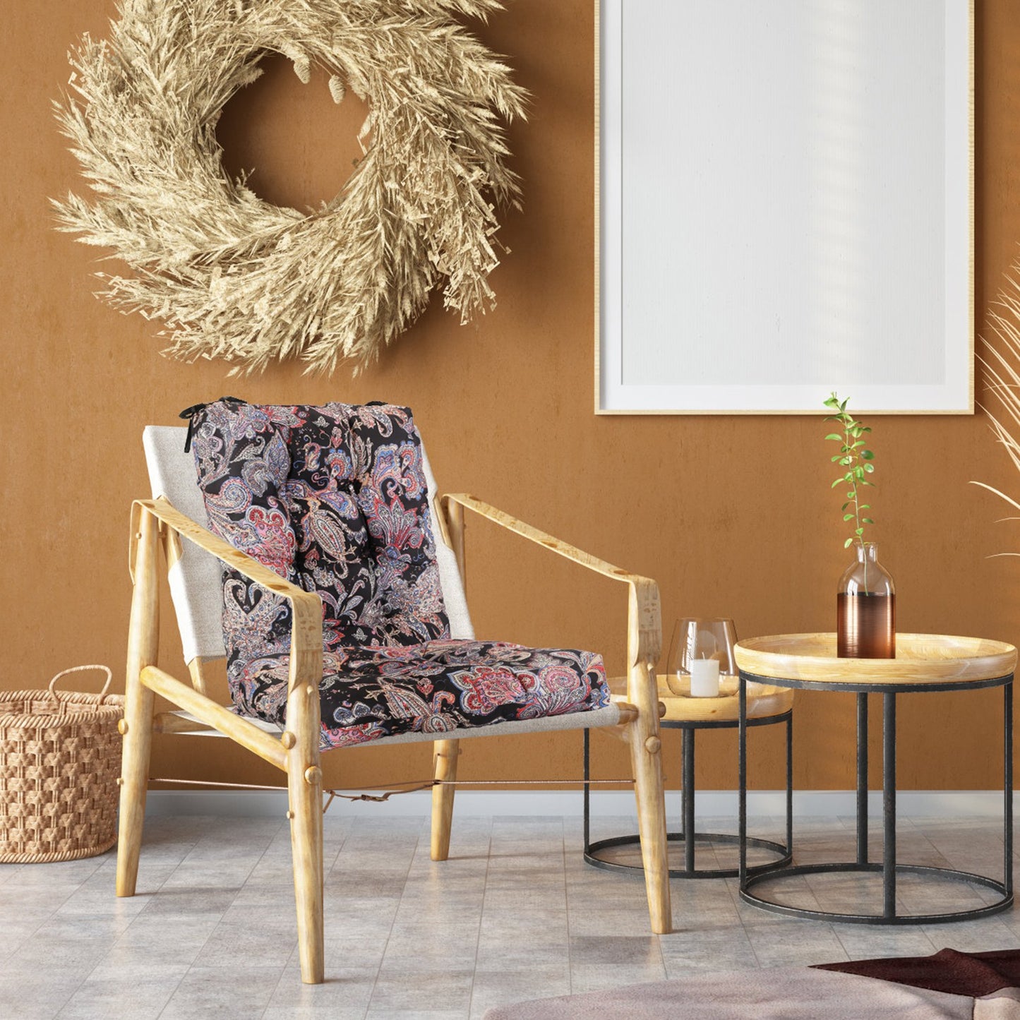 Rocking Chair Cushion Set - Waterproof with Non-Slip Ties