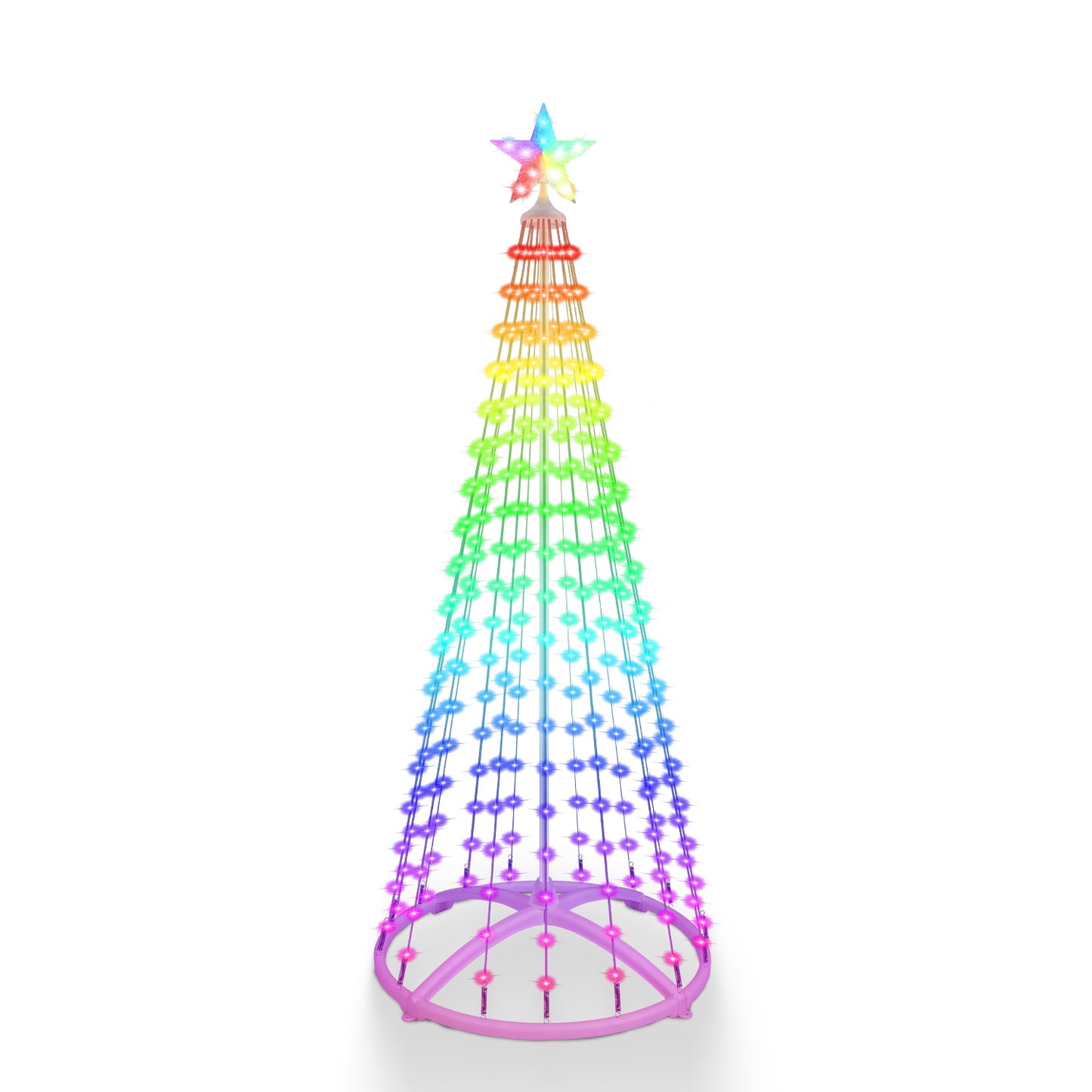 LED Christmas Cone Tree with App Control & 210 Light Modes