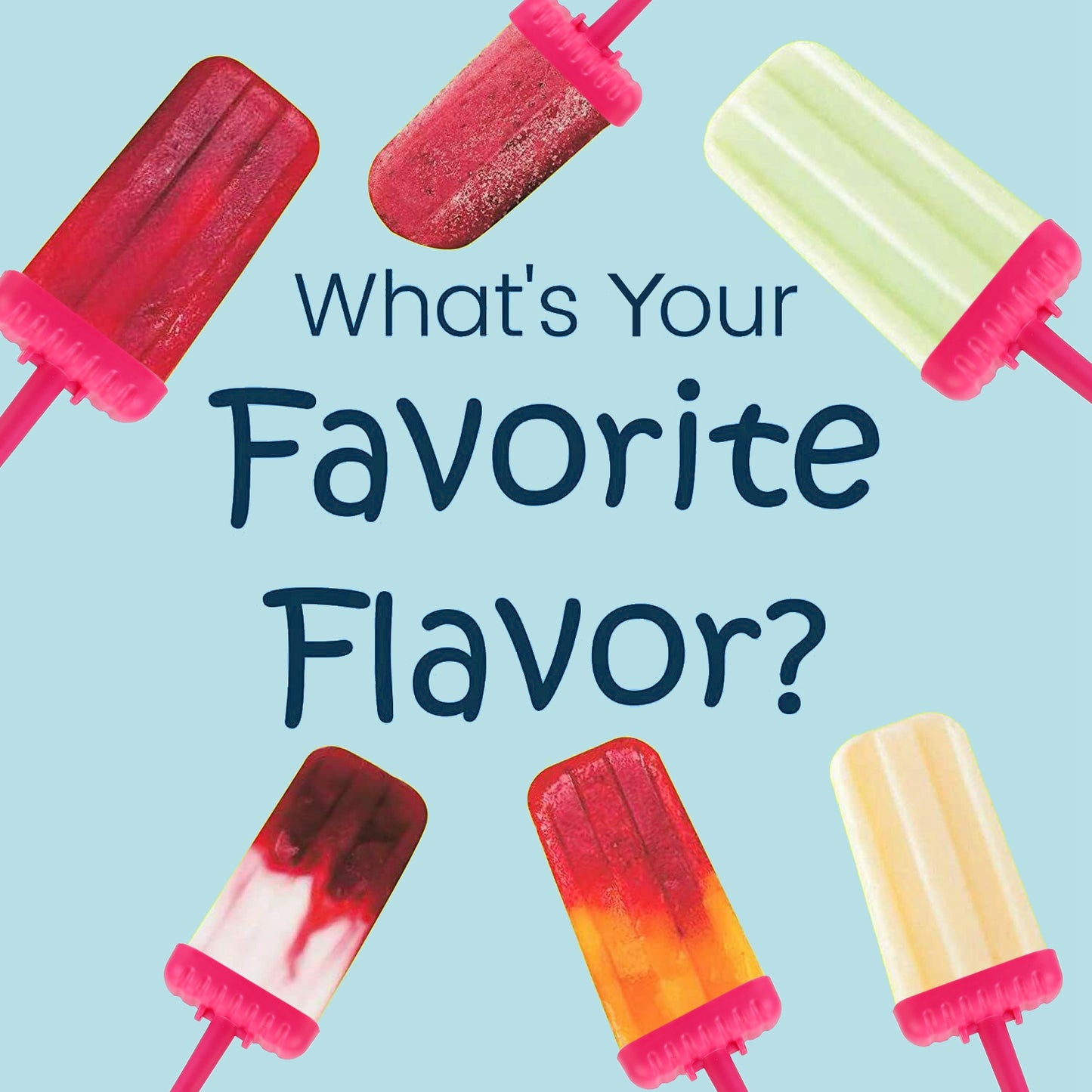 Reusable Popsicle Molds Set of 6 with Drip-Guard Handles