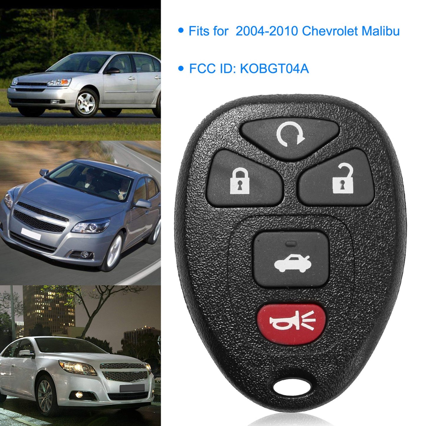 Keyless Entry Remote Key Fob for 2004-2010 Chevrolet Malibu