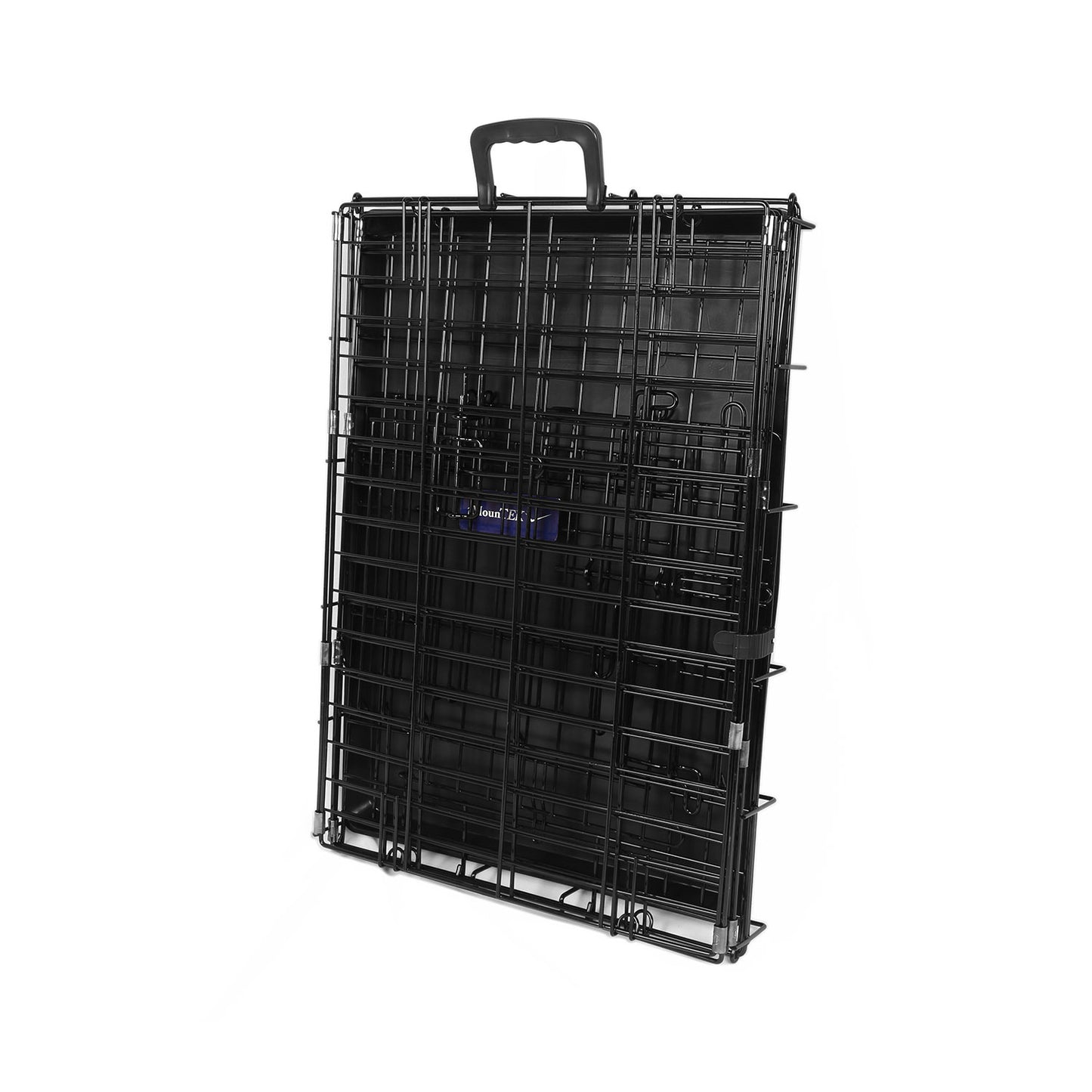 30-Inch Folding Metal Dog Crate with Double Door