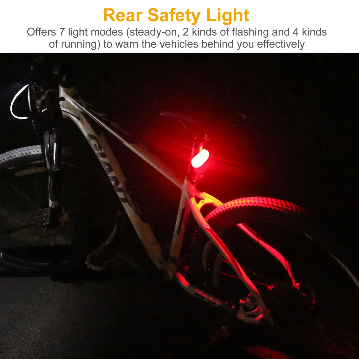 Bike Light Set Front and Rear LED Waterproof 8000LM