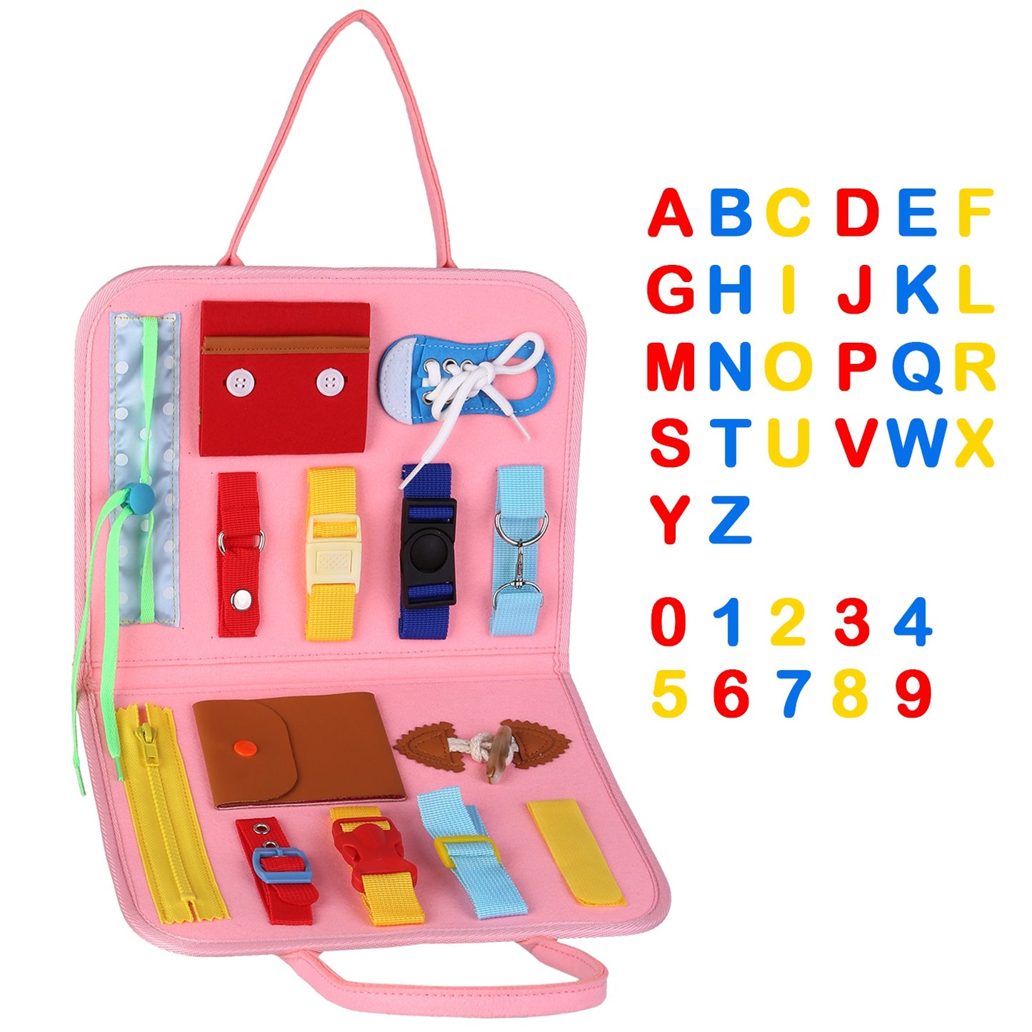 Busy Board Sensory Activity Toy for Toddlers Ages 1-6