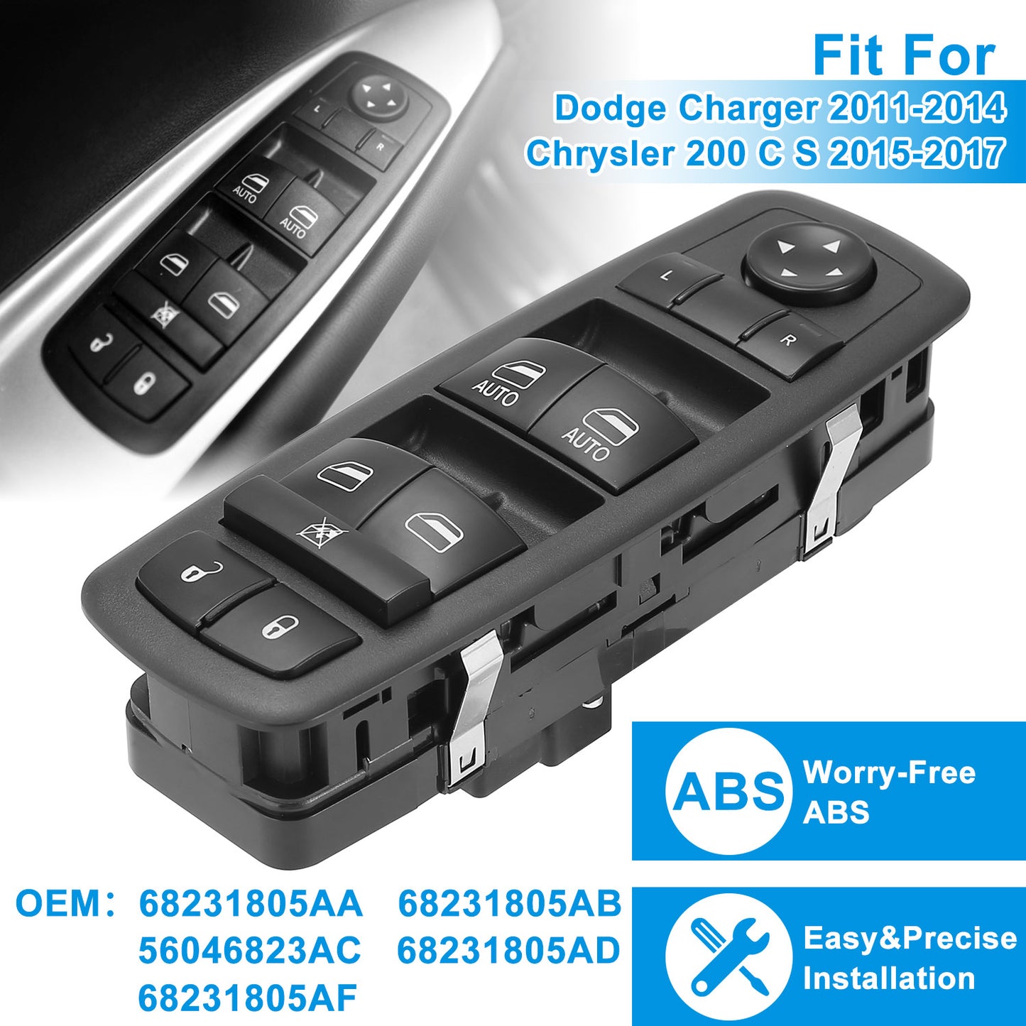 Master Power Window Switch for Dodge Charger & Chrysler 200