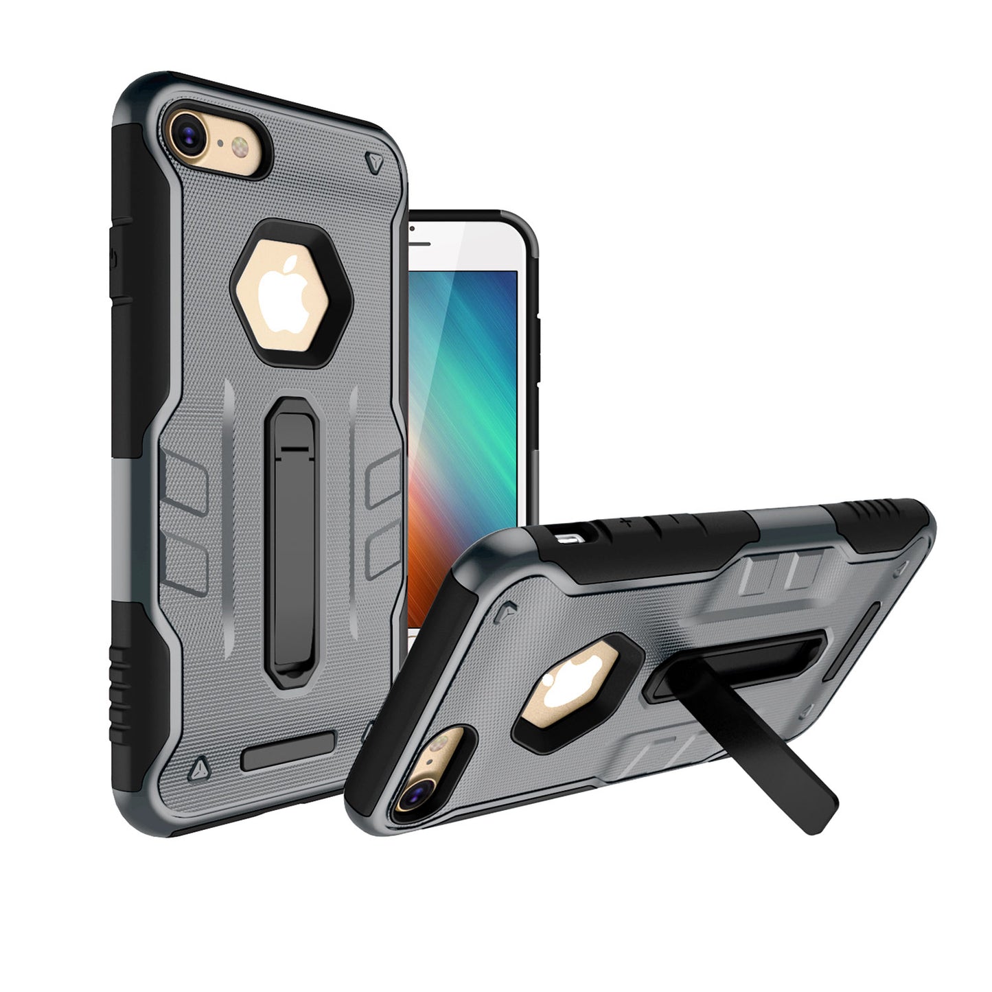 iPhone 8 Rugged Case with Magnetic Kickstand