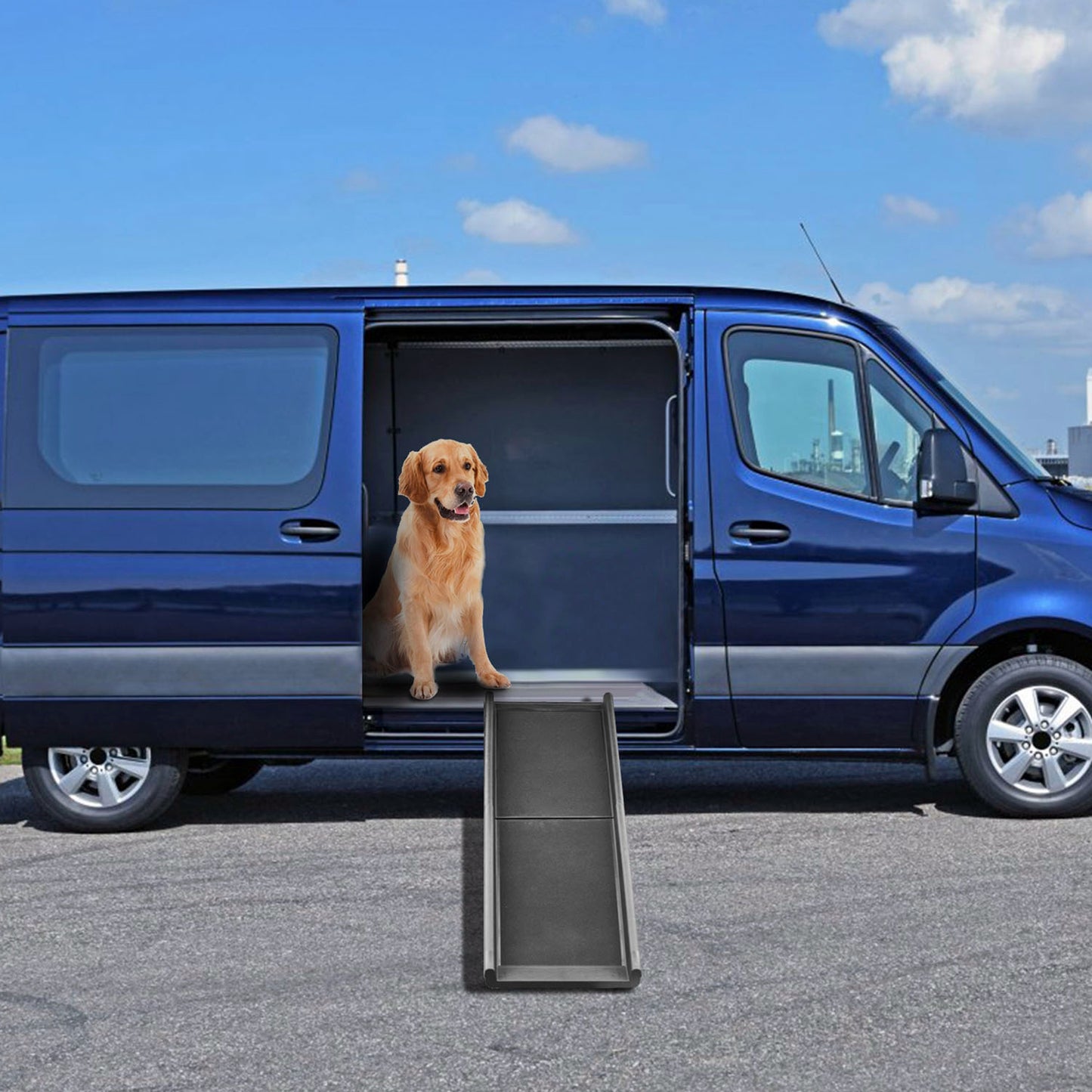 Foldable Dog Ramp for Cars – 176 lbs Capacity, Non-Slip Surface