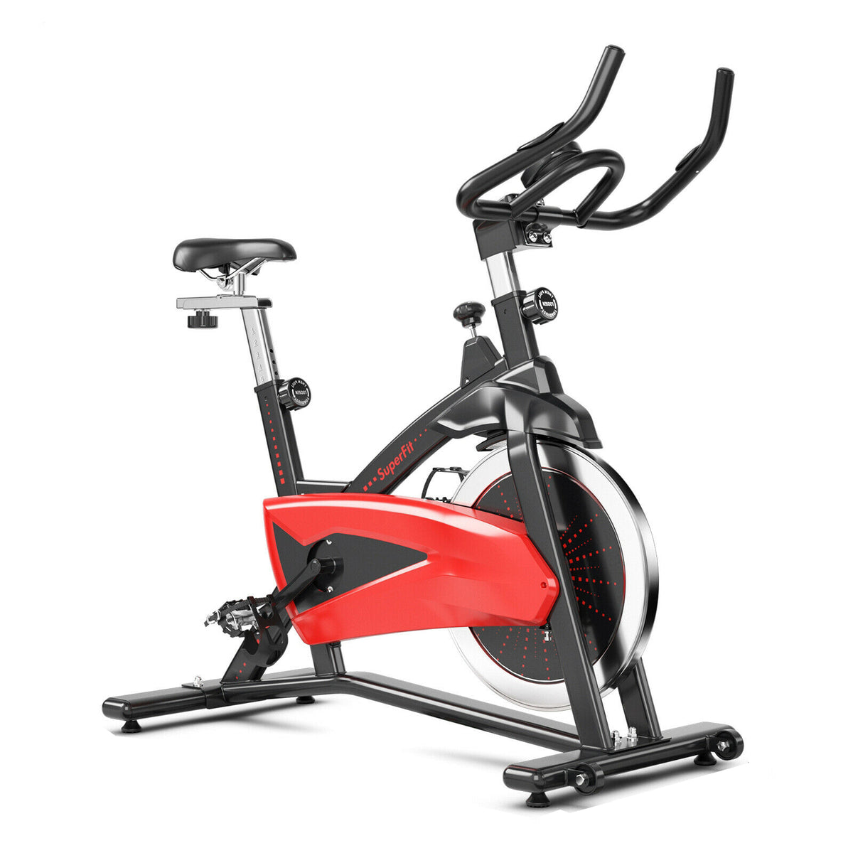 Magnetic Exercise Bike with 35lb Flywheel and Adjustable Seat