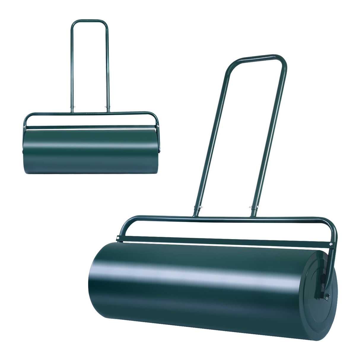 36 x 12 Inch Tow Lawn Roller Water Filled Metal Push Roller