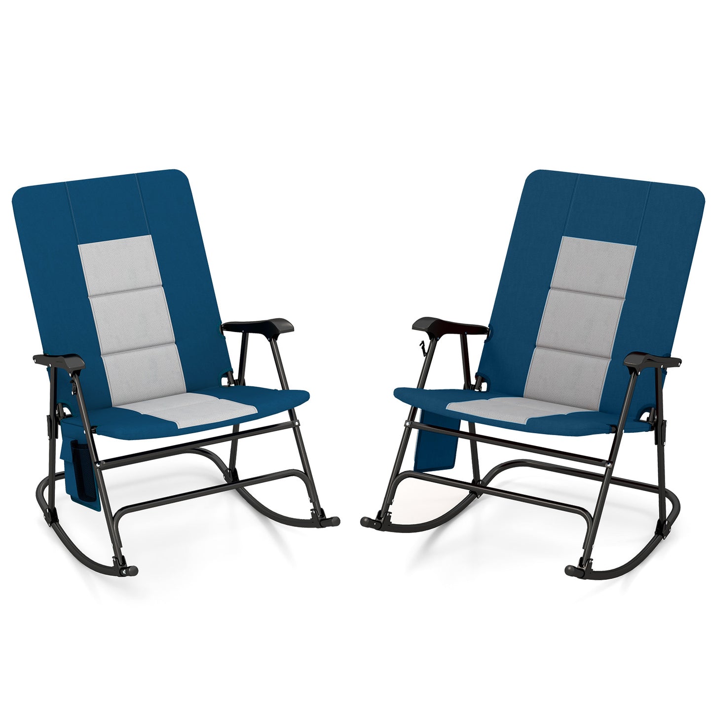 Foldable Rocking Camping Chair with 500 lbs Capacity