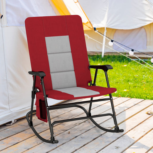 Foldable Rocking Camping Chair with 500 lbs Capacity