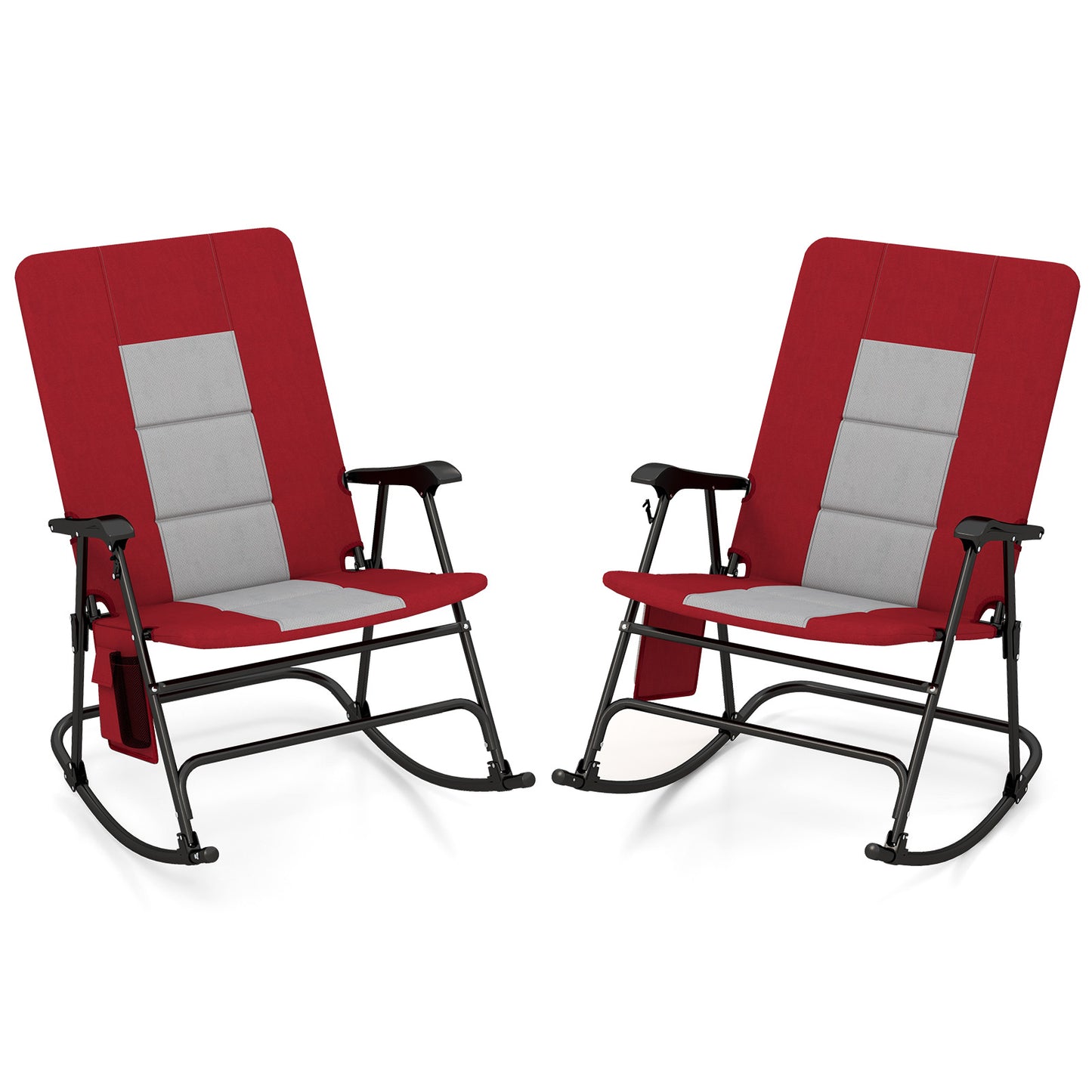 Foldable Rocking Camping Chair with 500 lbs Capacity