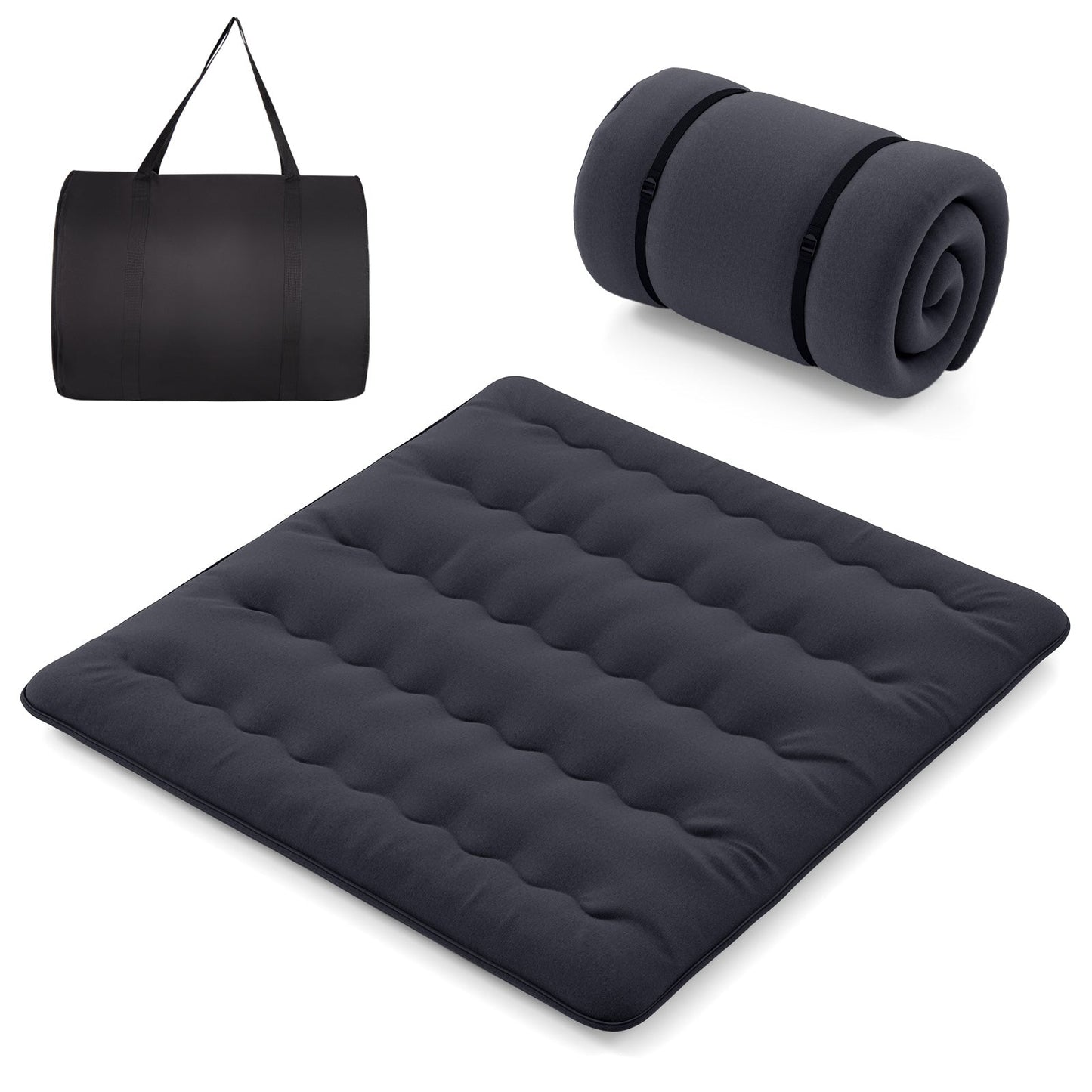 Futon Mattress with Washable Cover and Foldable Mat