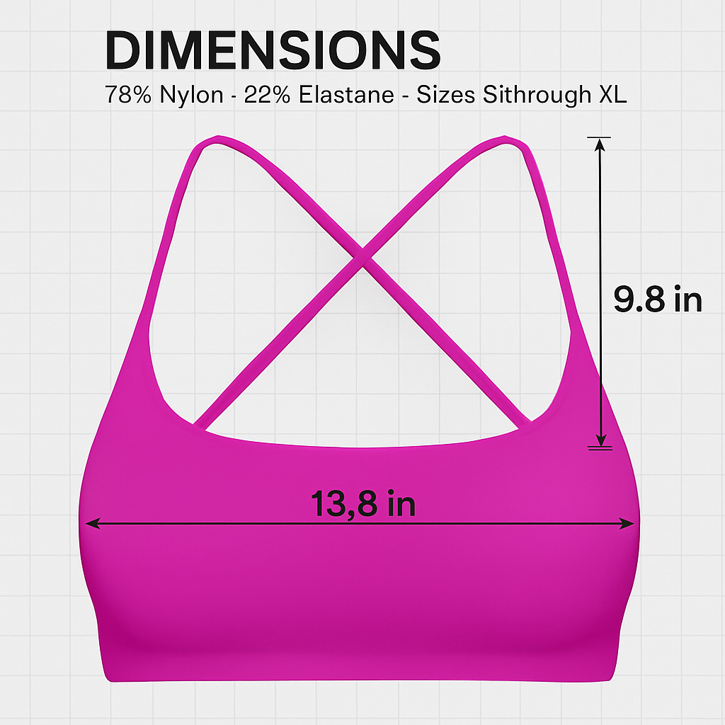 Women Cross Back Sport Bras Padded Strappy Crop Open Back Low Impact Bras Sexy Fitness Tank Tops with Removable Pads Thin Straps for Gym Yoga Workout