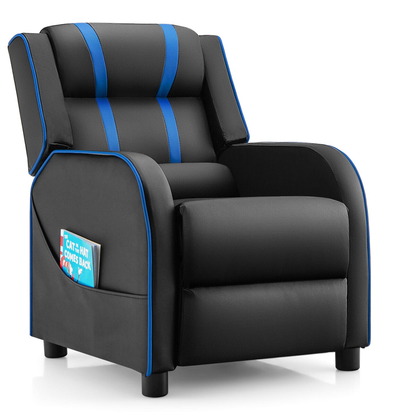 Kids Recliner Chair with Footrest and Side Pockets