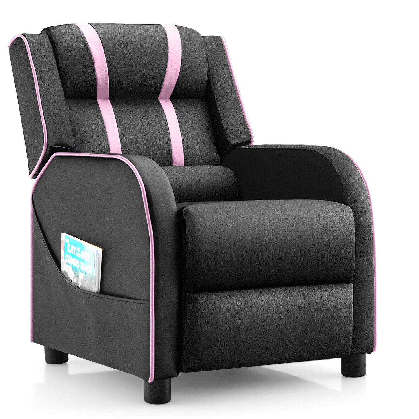 Kids Recliner Chair with Footrest and Side Pockets