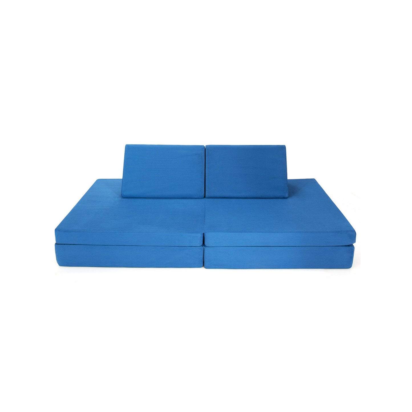 Convertible Kids Couch Set 4-Piece with Folding Mats