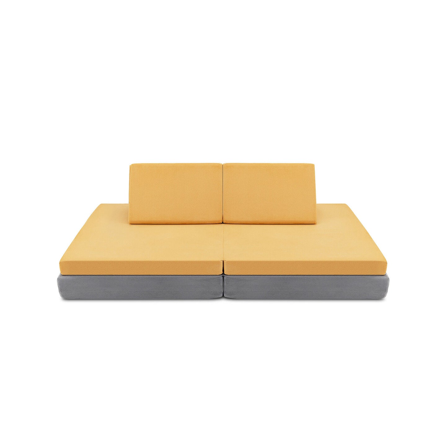 Convertible Kids Couch Set 4-Piece with Folding Mats