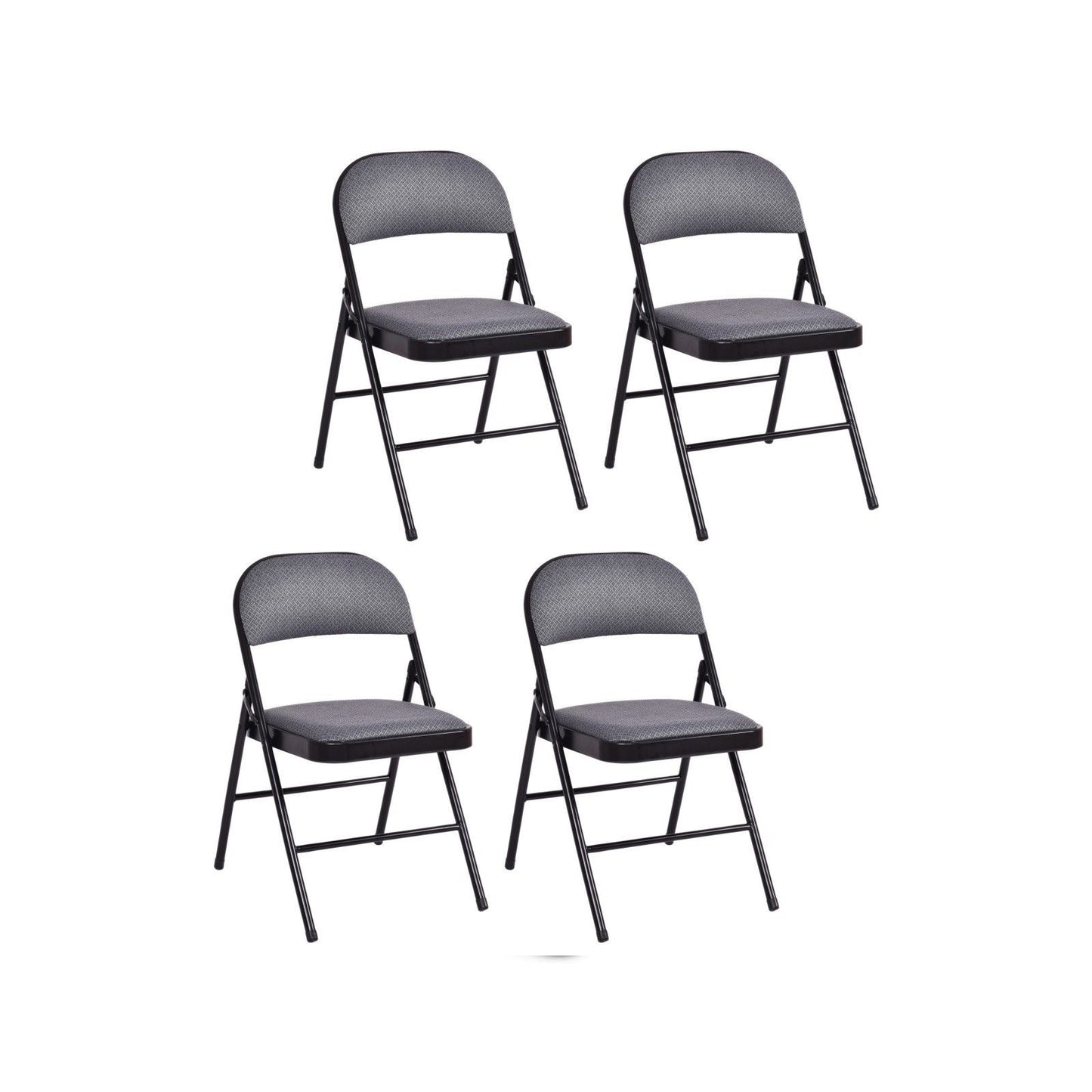 Folding Conference Chairs with Padded Seats - Set of 4