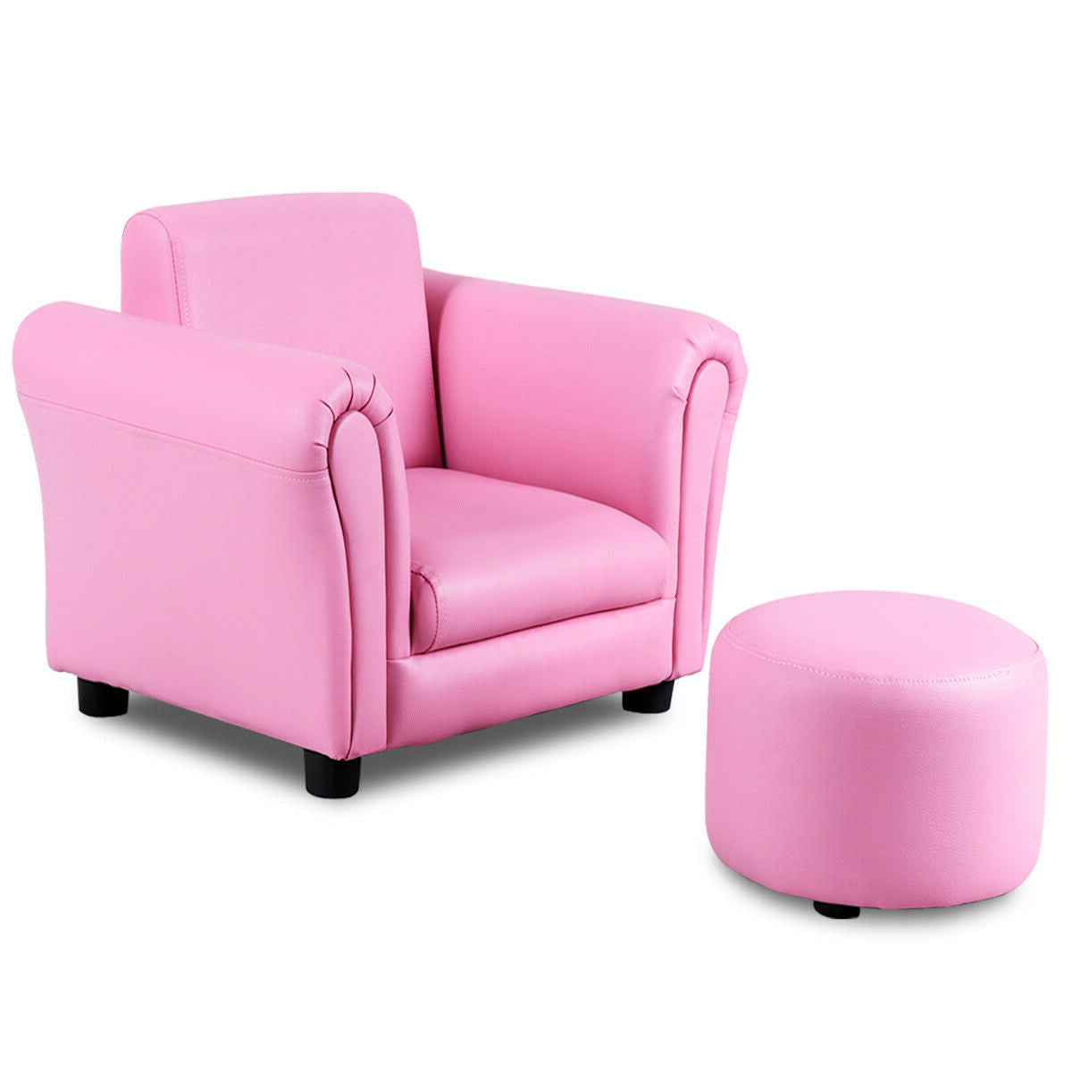 Kids Armrest Sofa with Ottoman