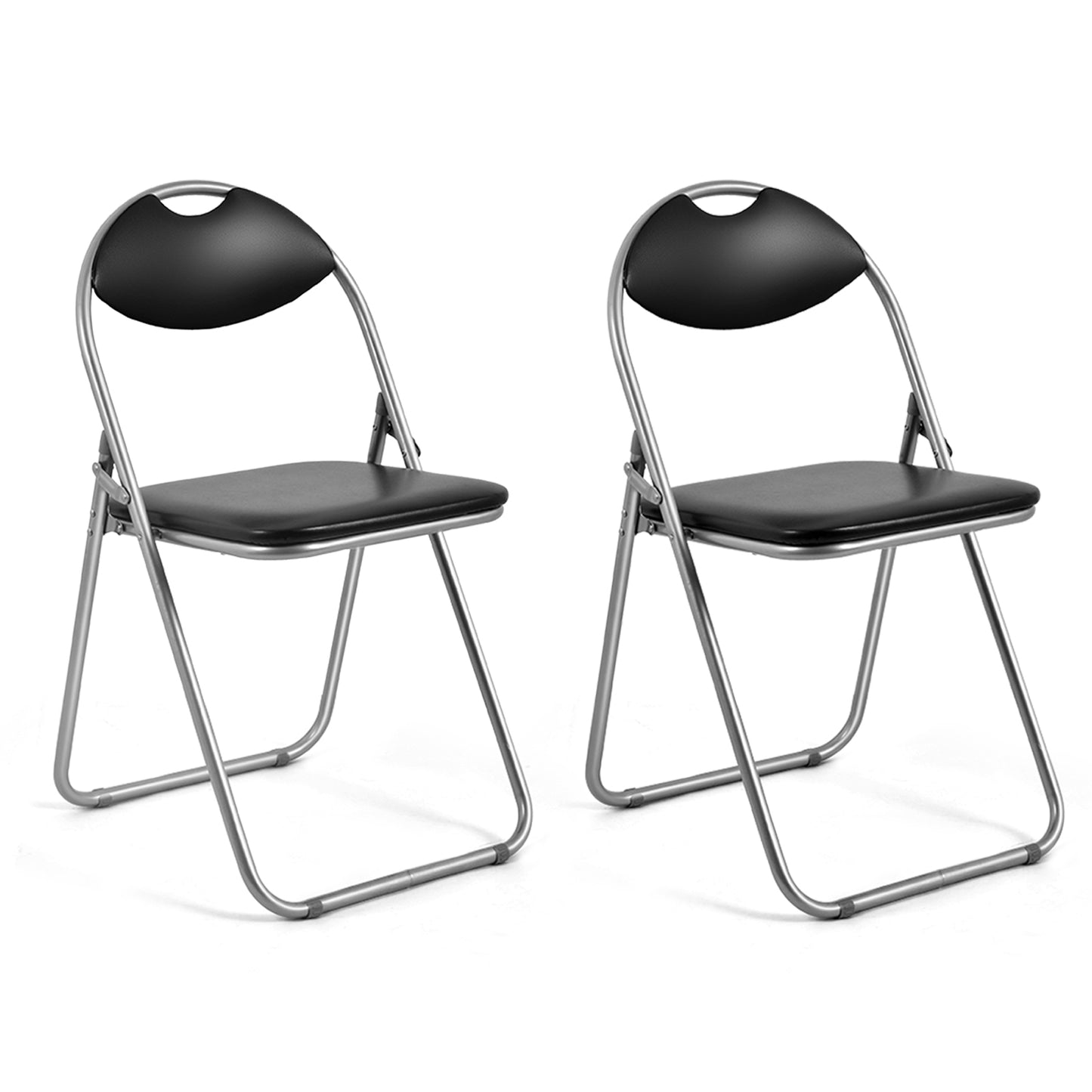 U-Shape Folding Chairs with Hollow Handle - Set of 6