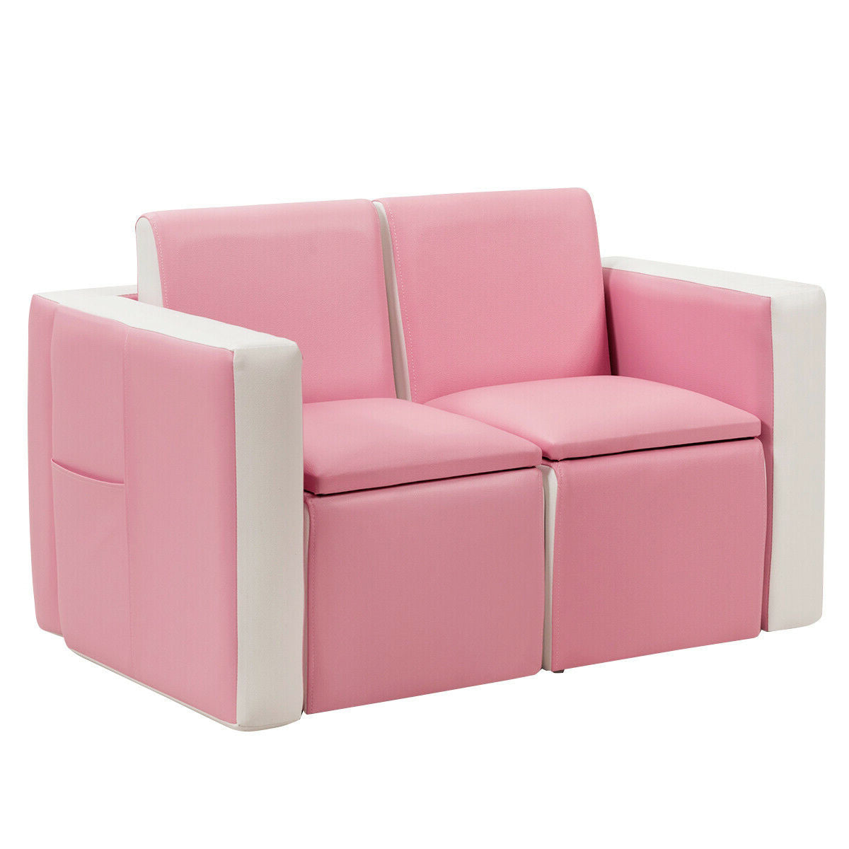 Kids Sofa Table Chair Set - Convertible 3-in-1 Furniture