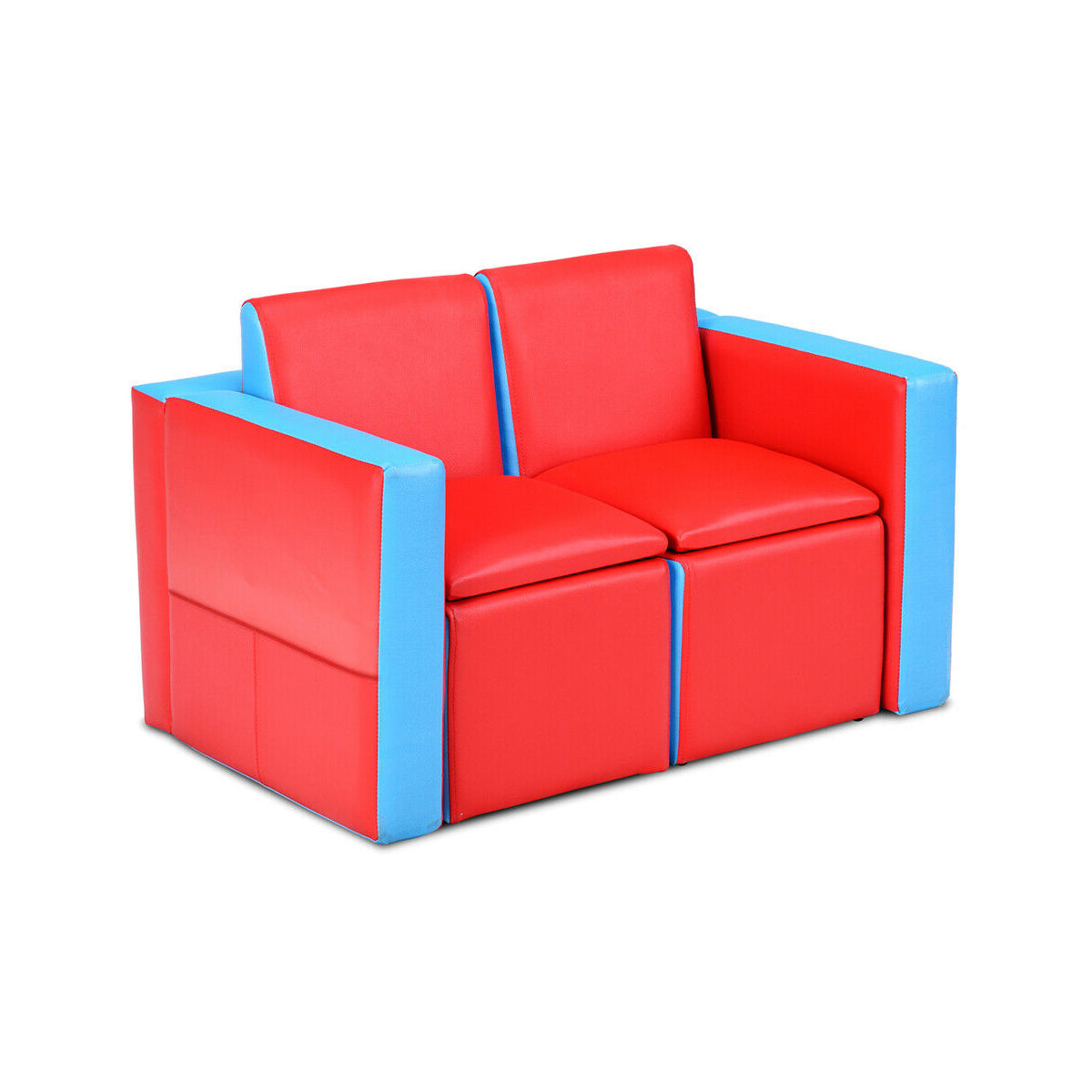 Kids Sofa Table Chair Set - Convertible 3-in-1 Furniture