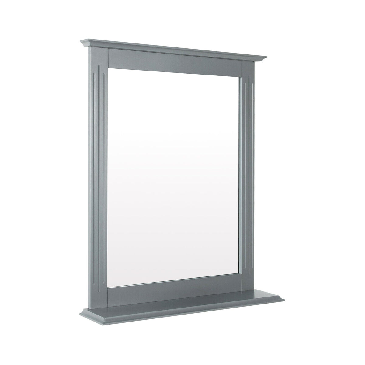 Wall-Mounted Multipurpose Vanity Mirror with Shelf