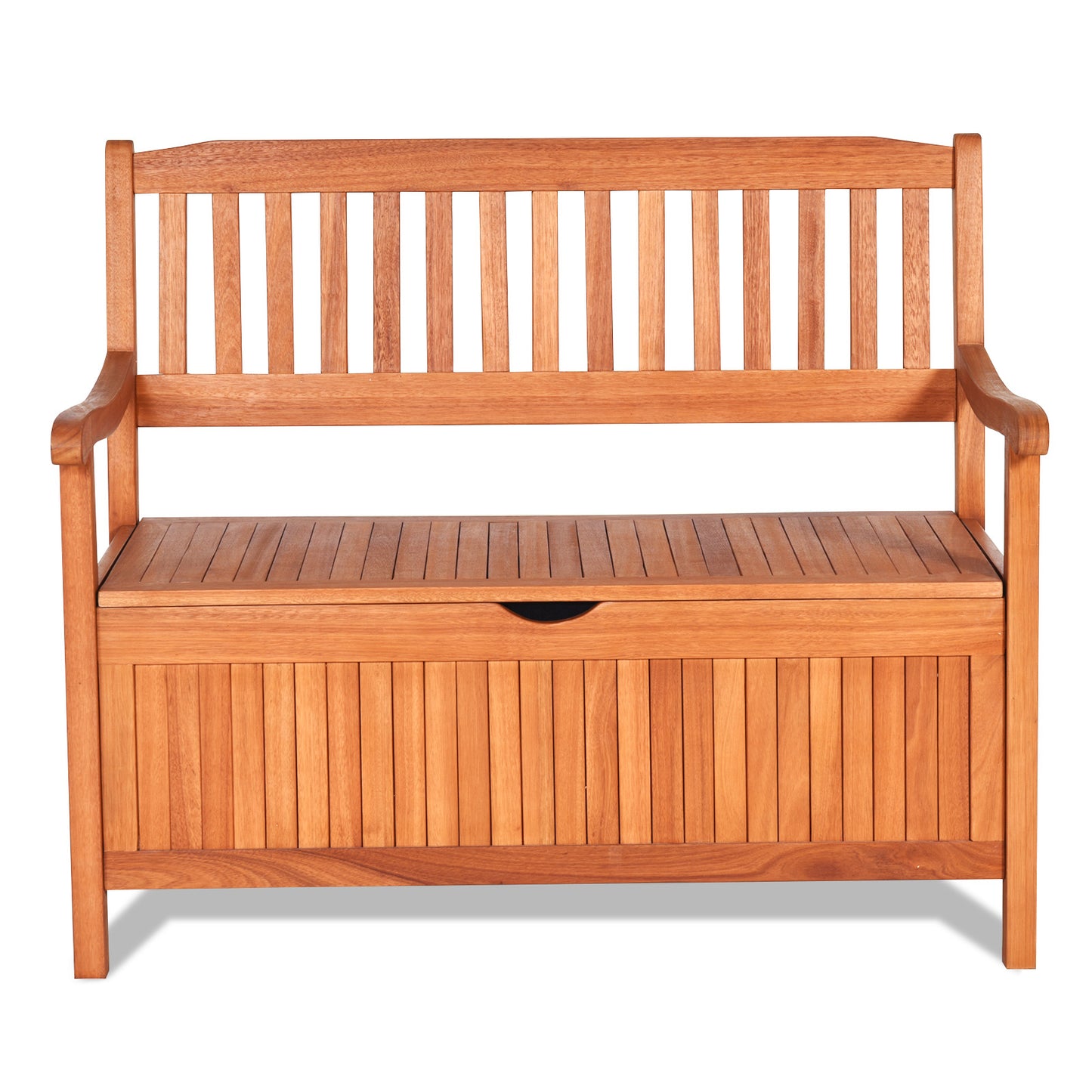 33 Gallon Wooden Storage Bench with Flip-Top Lid