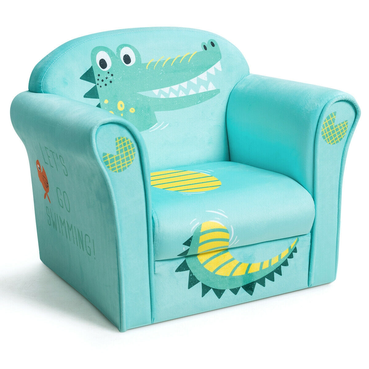 Kids Astronaut Armrest Upholstered Sofa Chair