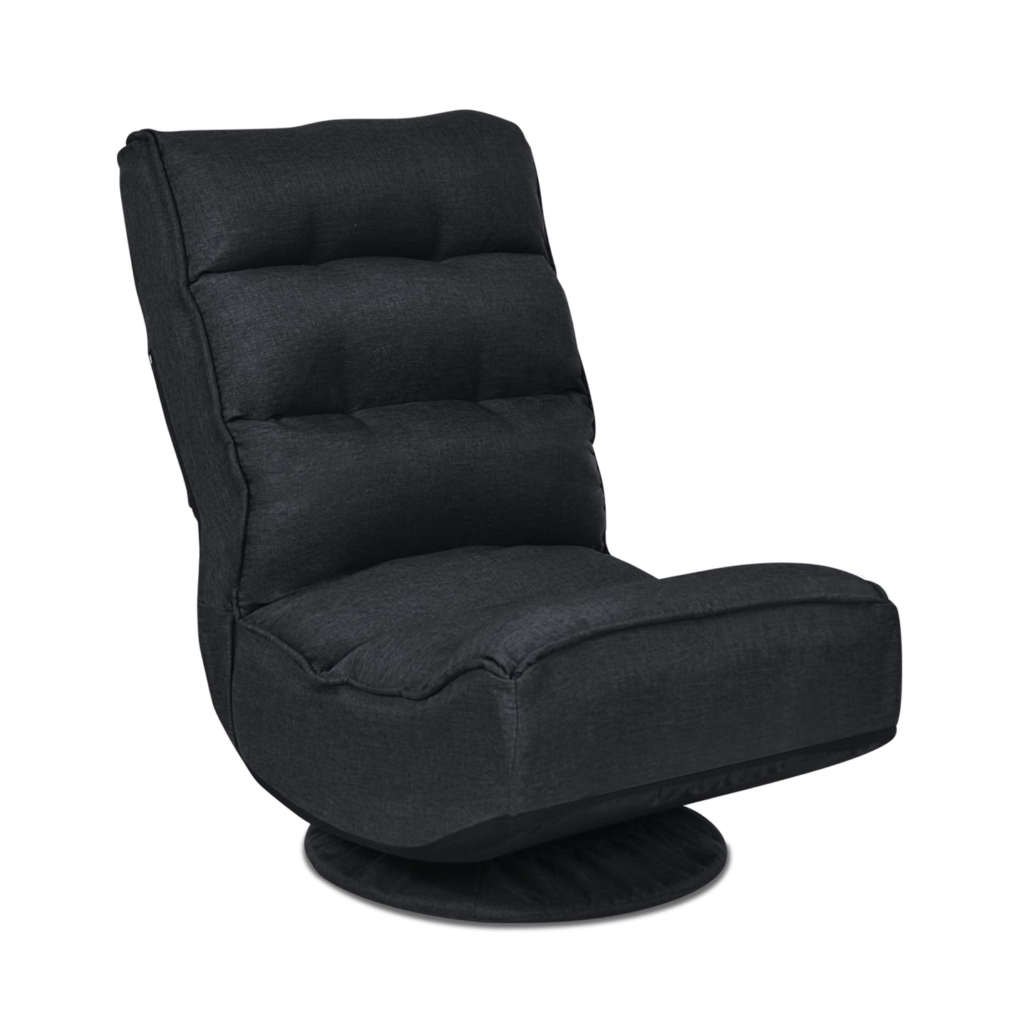 Folding Floor Gaming Chair with 360° Swivel Base
