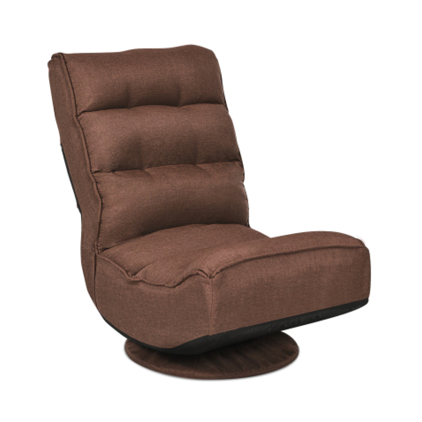 Folding Floor Gaming Chair with 360° Swivel Base
