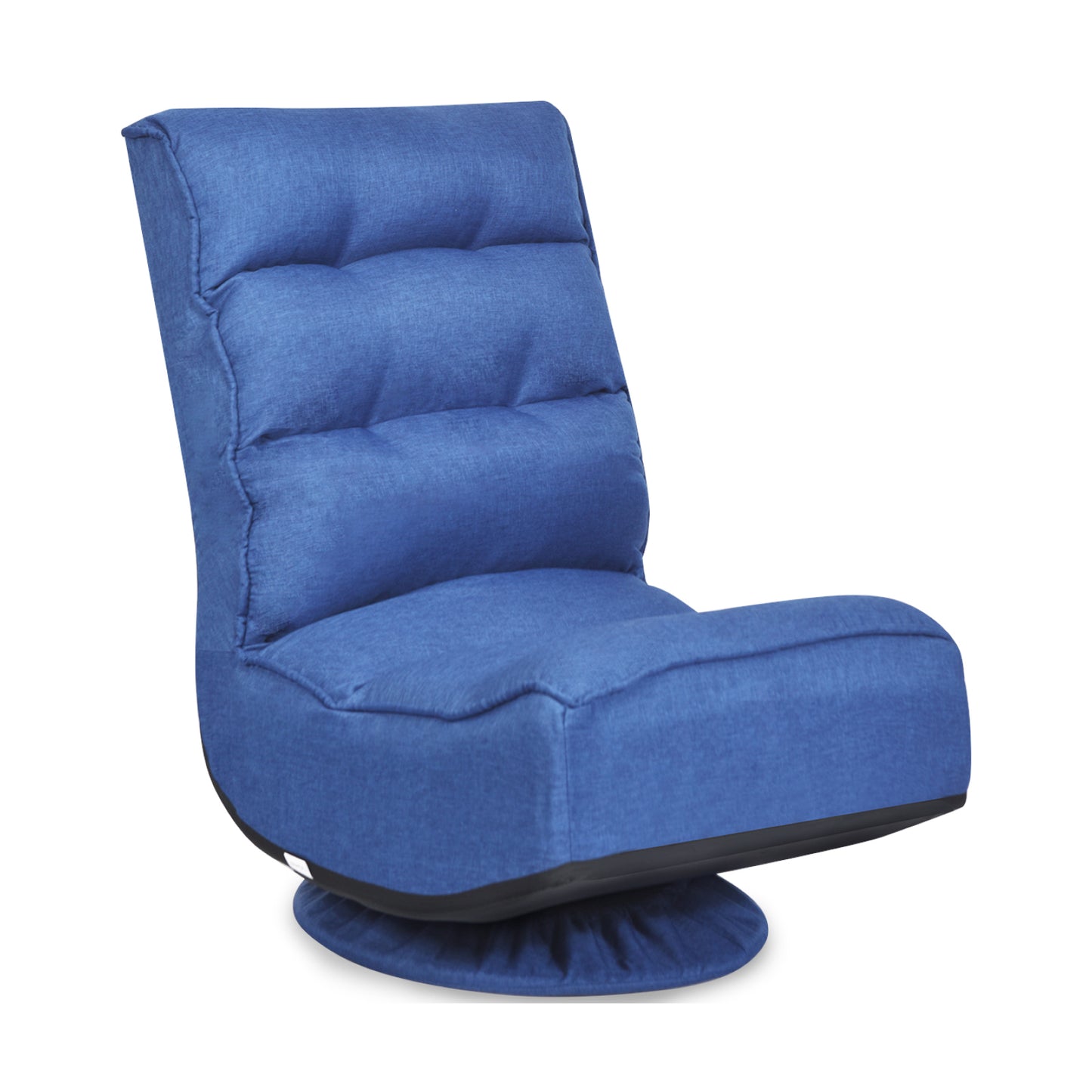 Folding Floor Gaming Chair with 360° Swivel Base