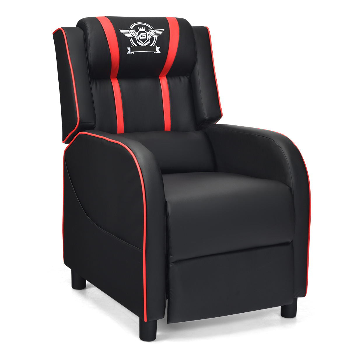 Gaming Recliner Chair with Massage and Footrest