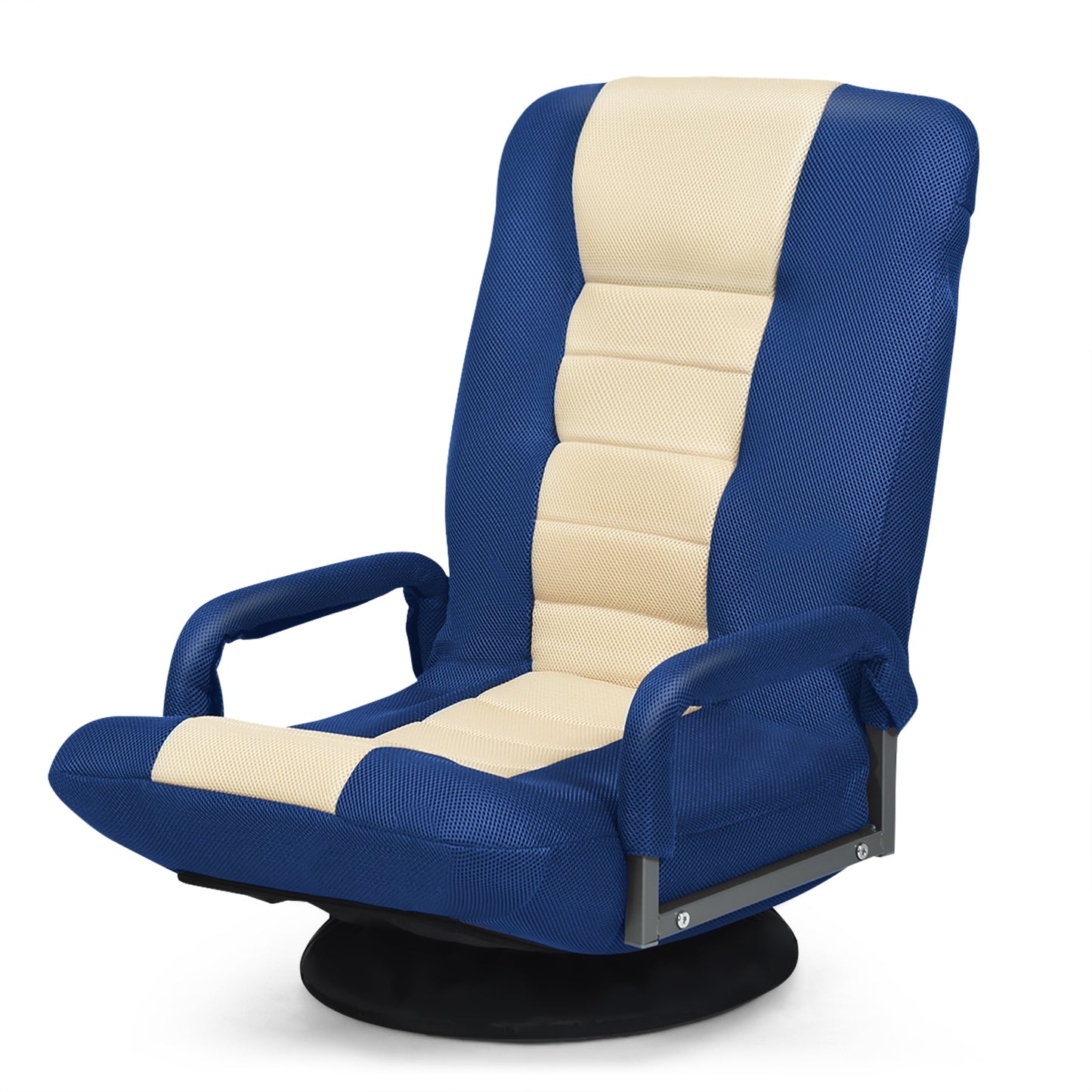 Swivel Gaming Floor Chair with Adjustable Backrest