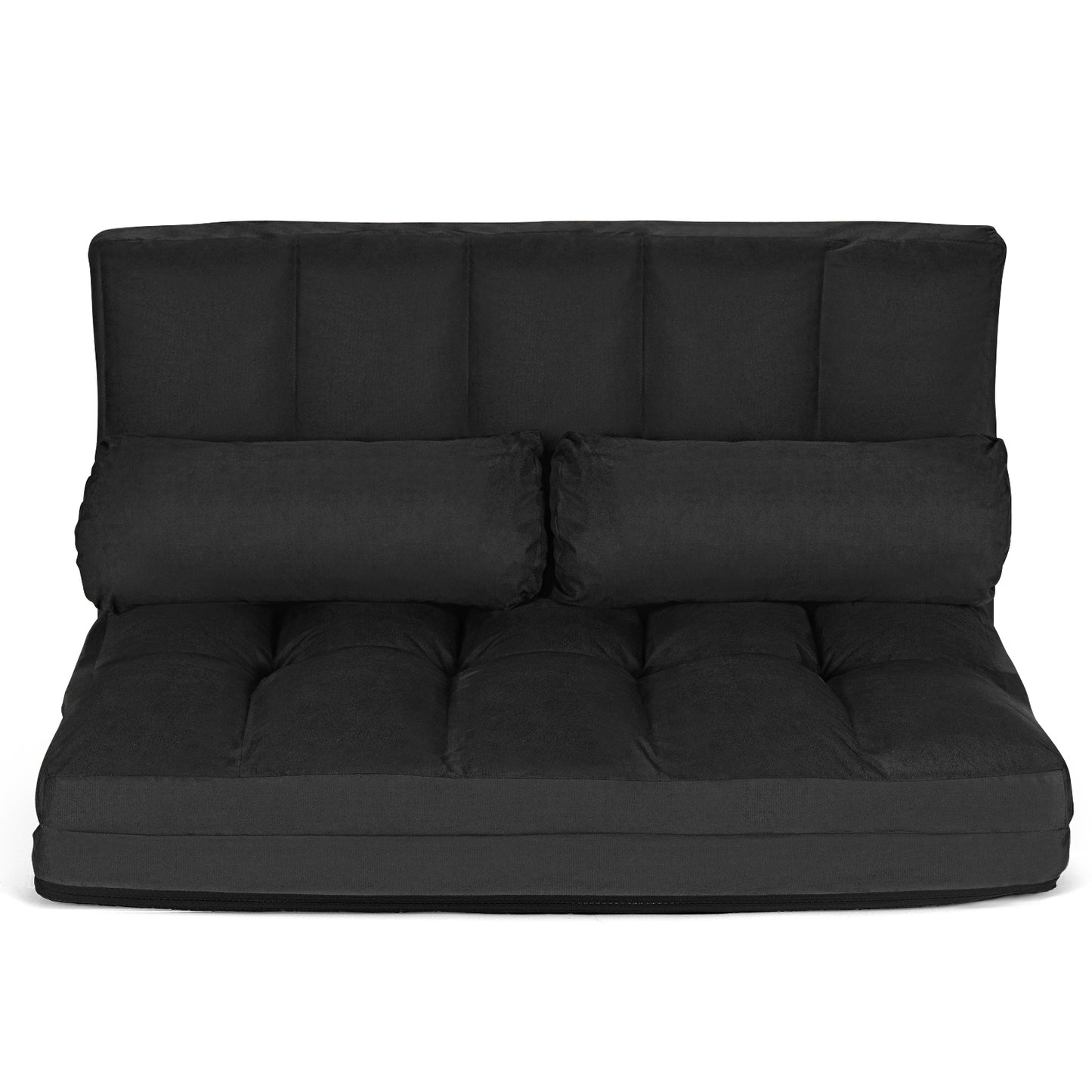 6-Position Foldable Floor Sofa Bed with Removable Cover