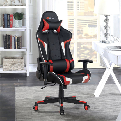 Reclining Gaming Chair with Massage Lumbar Support