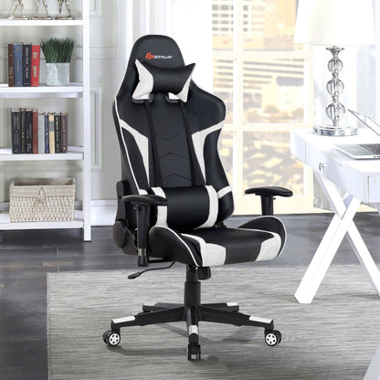 Reclining Gaming Chair with Massage Lumbar Support