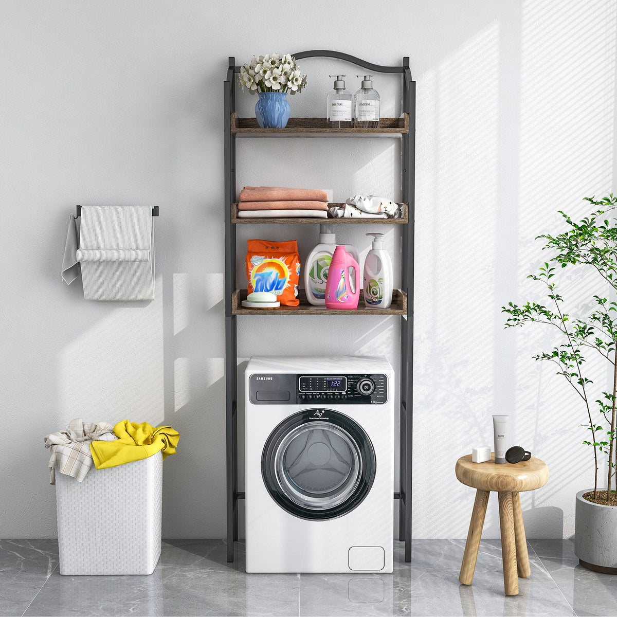 3-Tier Over-The-Toilet Bathroom Spacesaver Storage Rack
